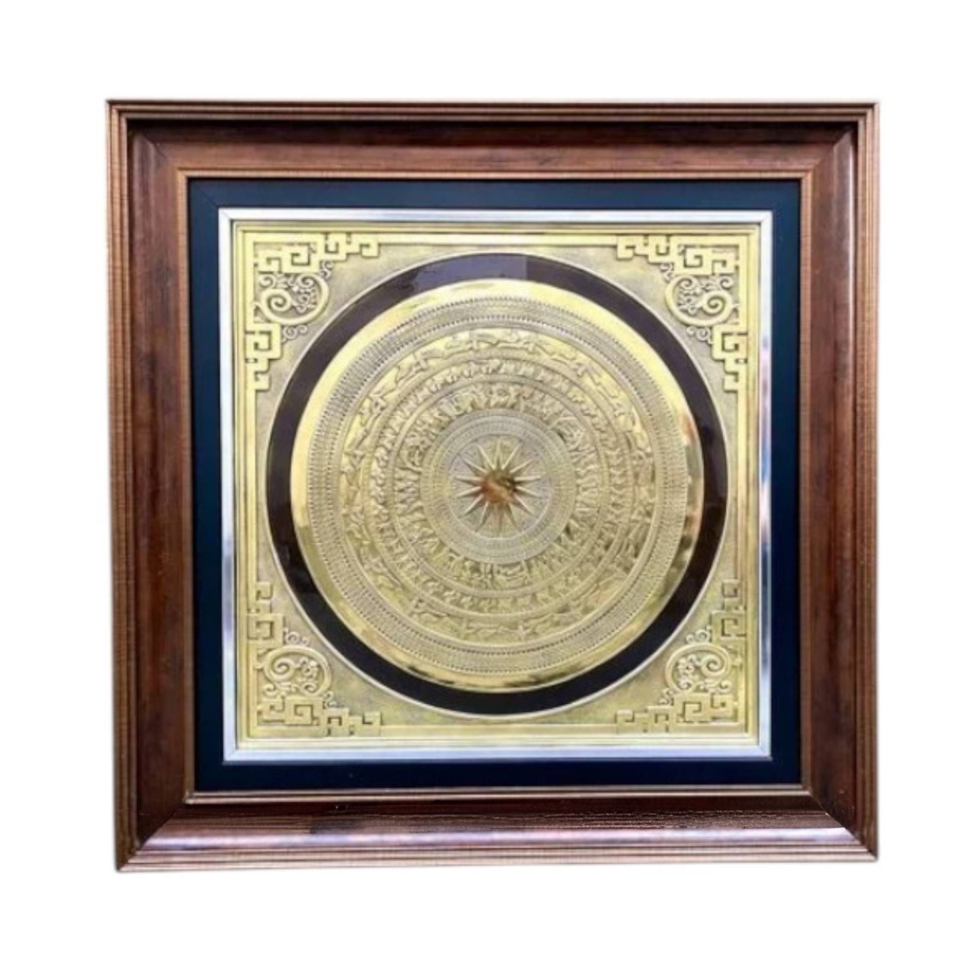 Tranh Đồng Mặt Trống Đồng ( 55x55cm ) - Cửu Diệu Thiên - ĐT013