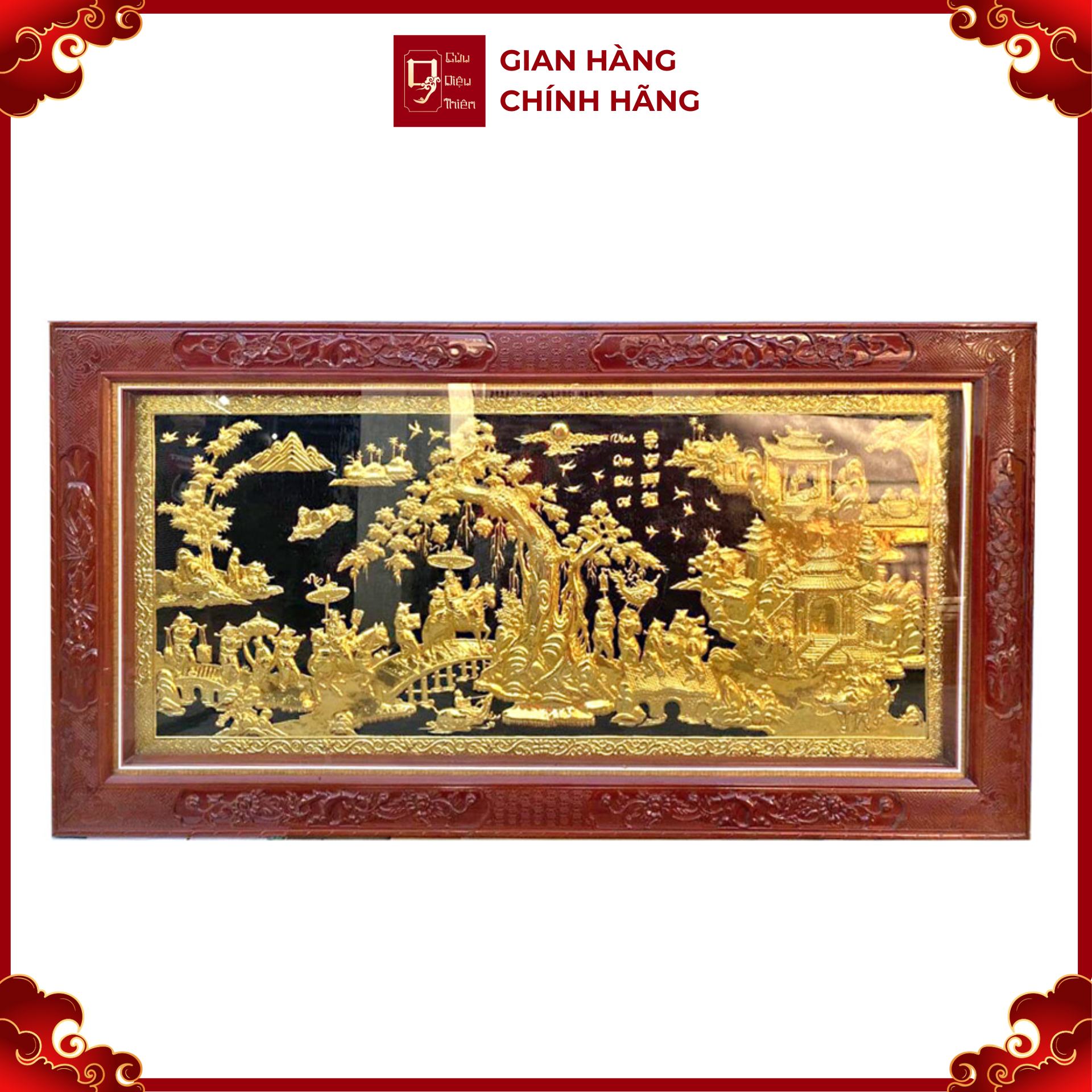 Tranh Vinh Quy Bái Tổ - Đồ Đồng Cao Cấp - Cửu Diệu Thiên - THN007