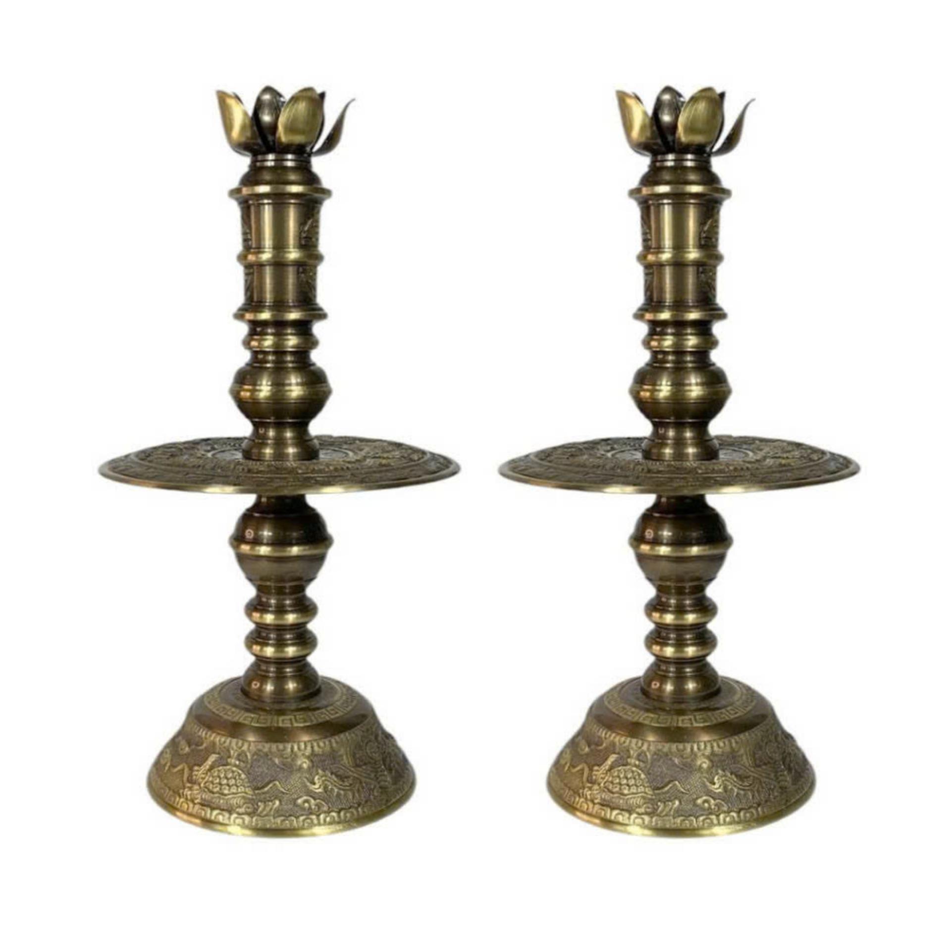 Đôi Chân Nến - Đồng Hun Giả Cổ - Cửu Diệu Thiên - HL005