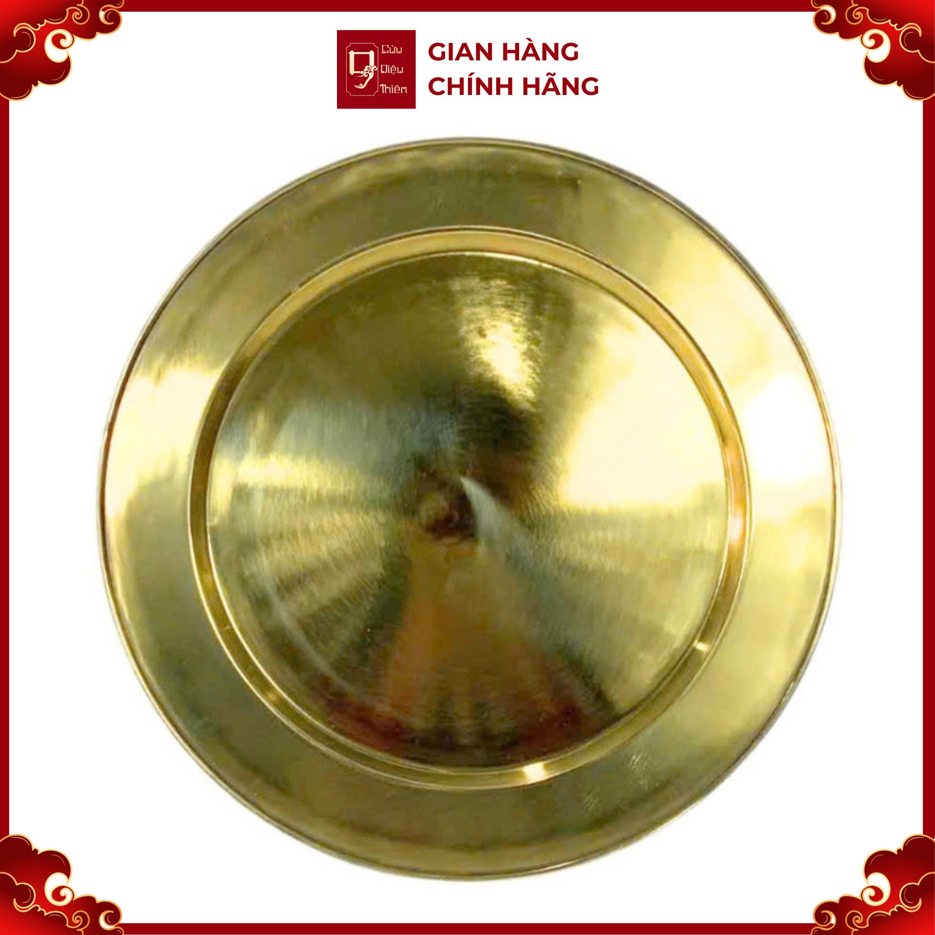 Mâm Đồng Trơn - Đồng Vàng Cao Cấp - Cửu Diệu Thiên - RT001
