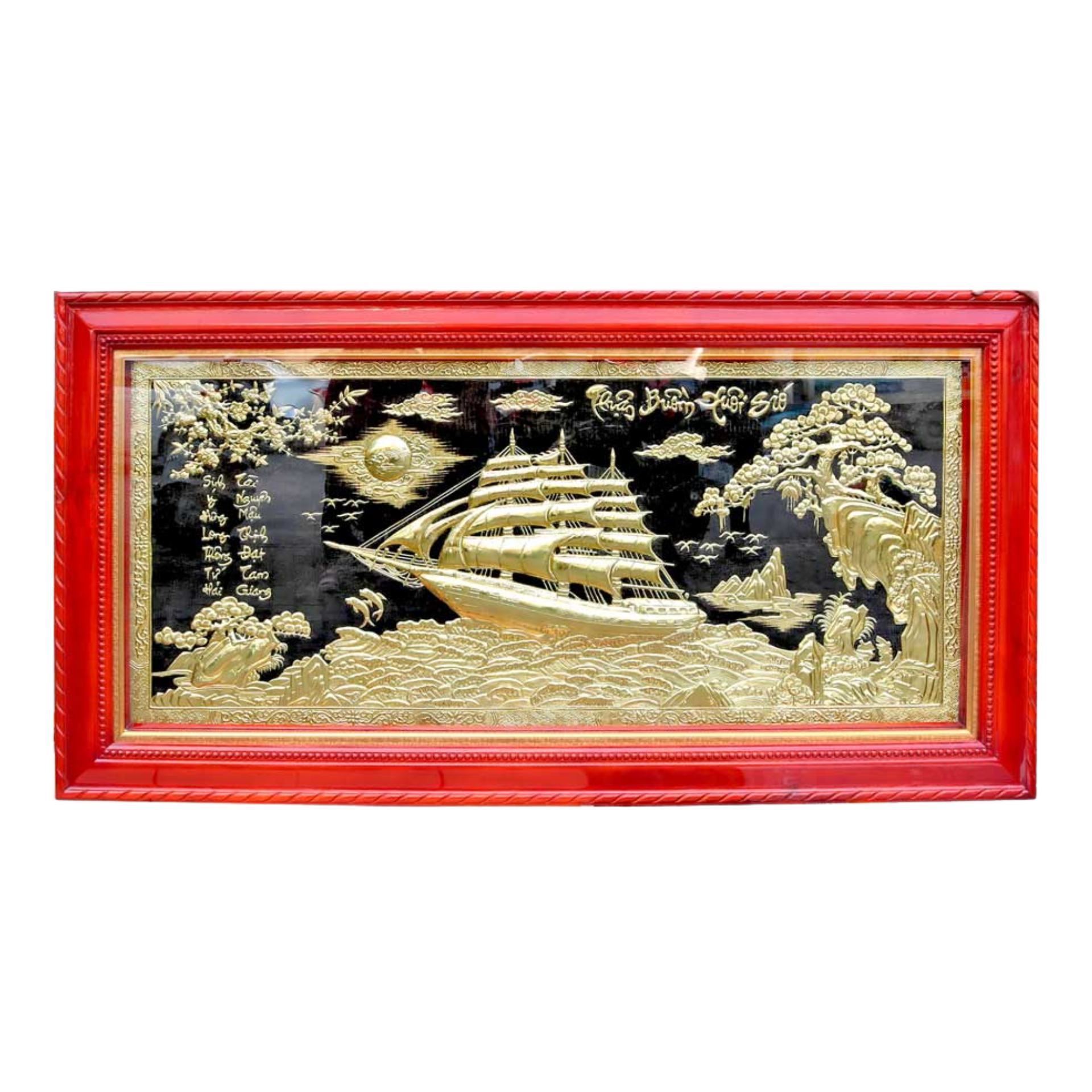 Tranh Thuận Buồm Xuôi Gió - Đồ Đồng Cao Cấp - Cửu Diệu Thiên - THN422
