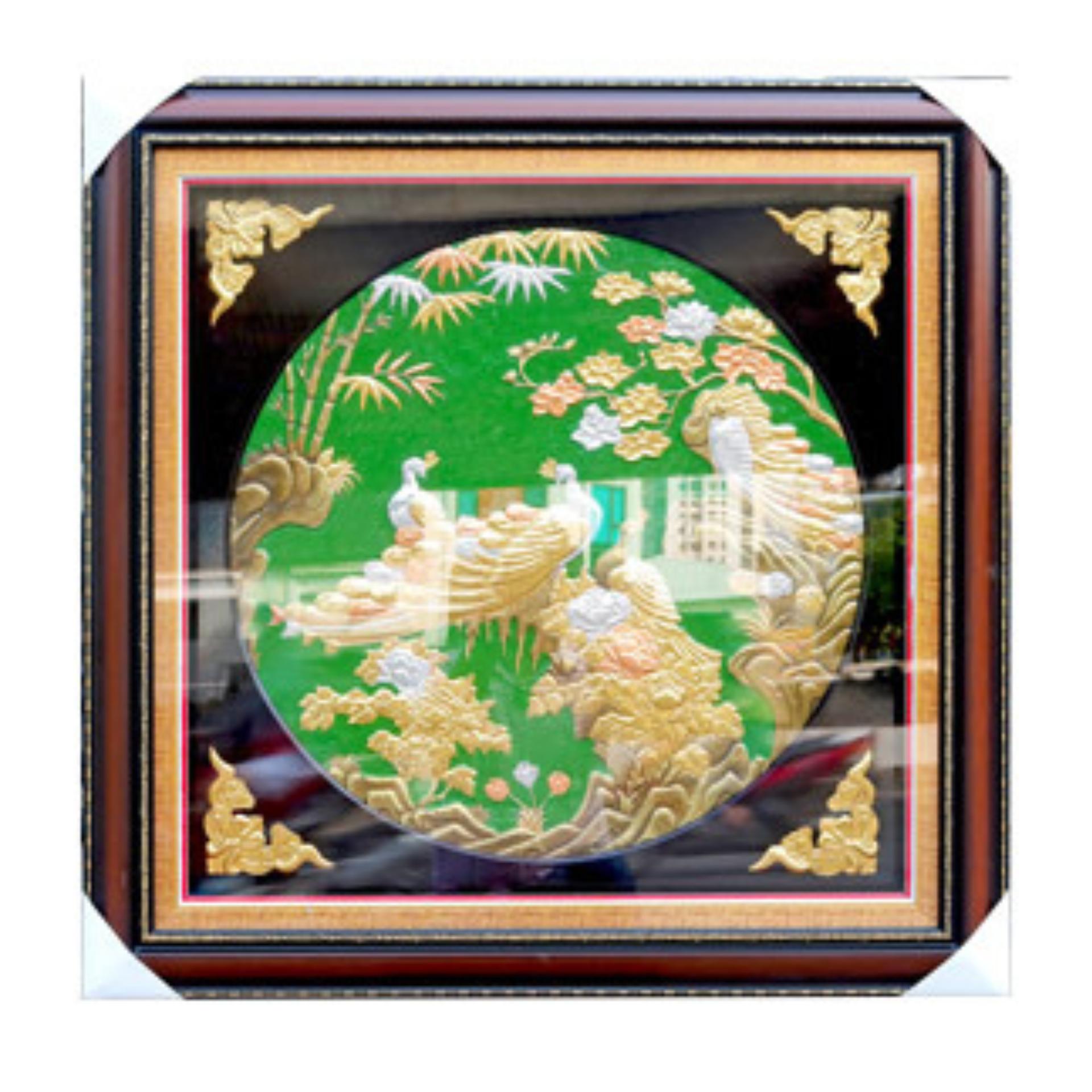 Tranh Công Mai - Đồ Đồng Cao Cấp - Cửu Diệu Thiên - THN393