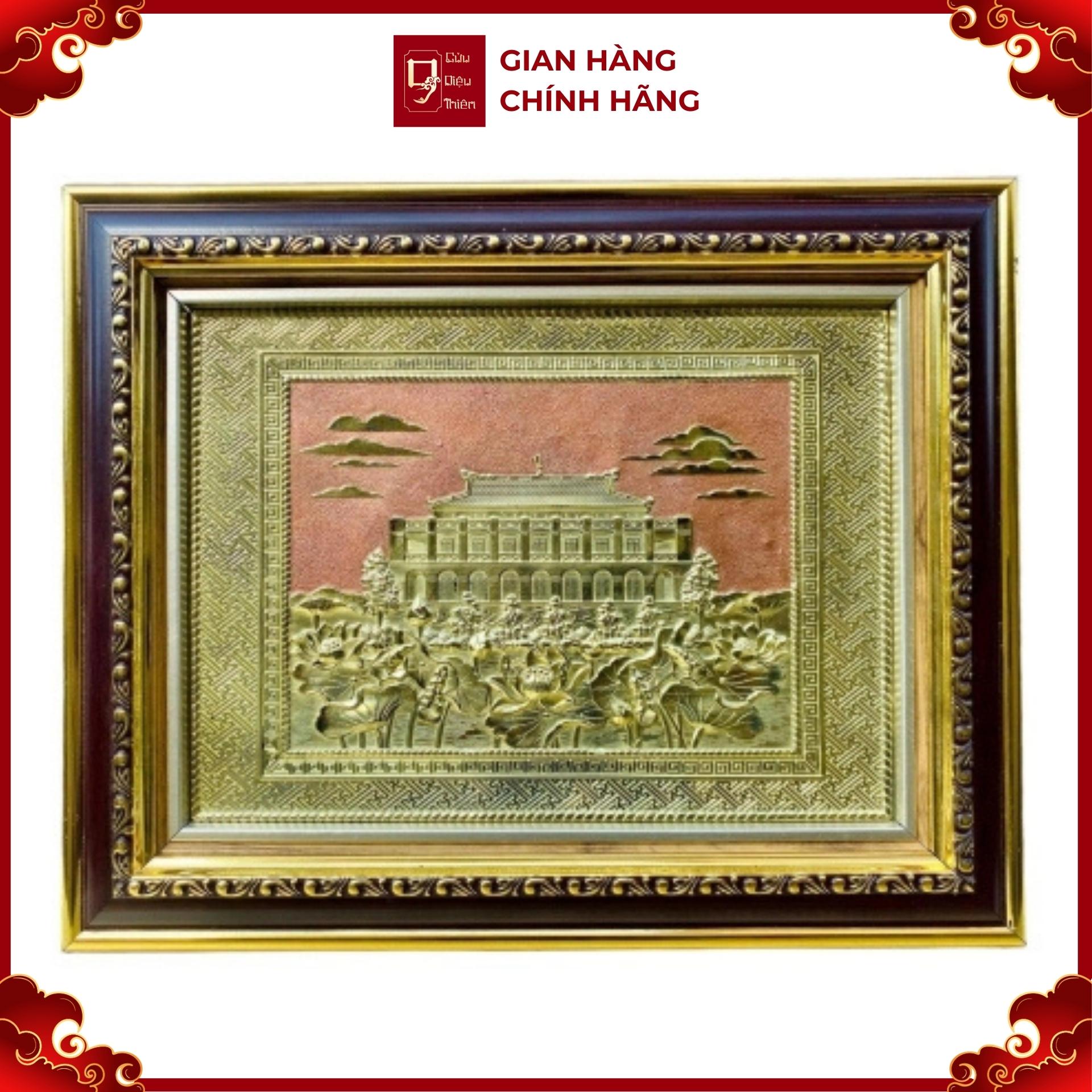 Tranh Đồng Bến Nhà Rồng - Bảo Tàng Hồ Chí Minh ( 28x34cm ) - Cửu Diệu Thiên - BR002