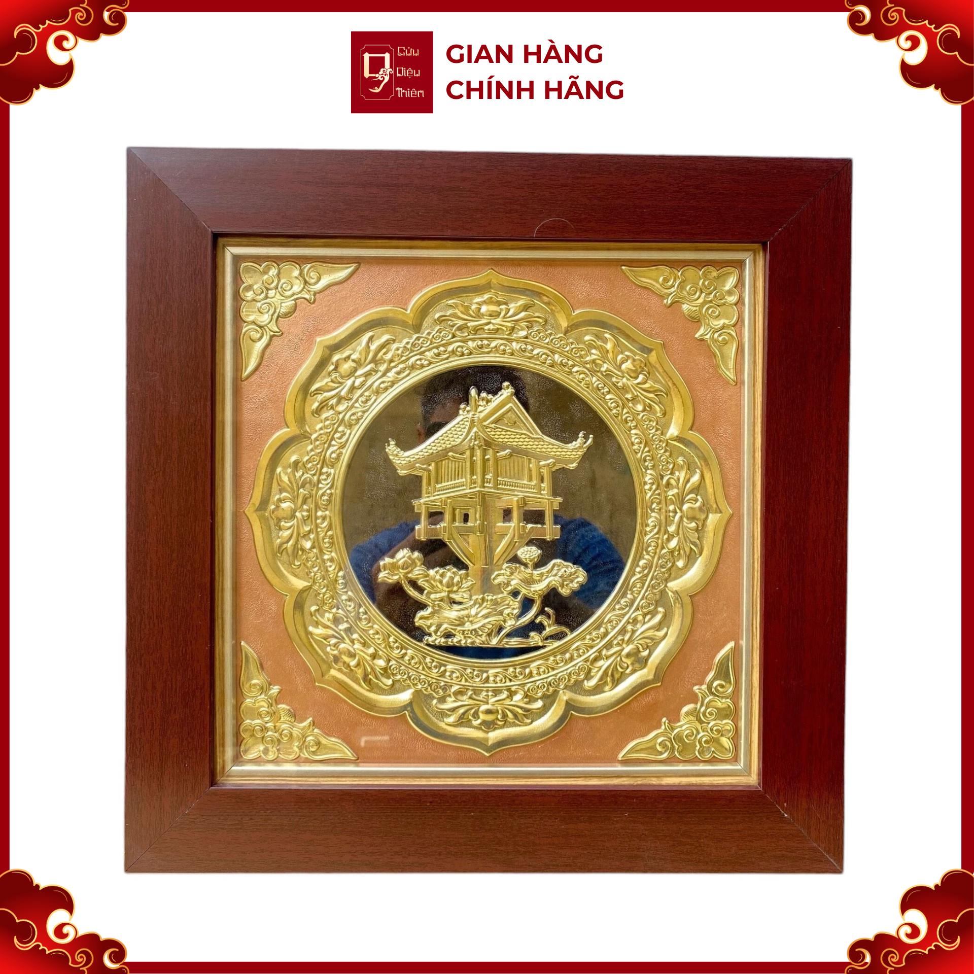 Tranh Đồng Chùa Một Cột ( 42x42cm ) - Cửu Diệu Thiên - MC012