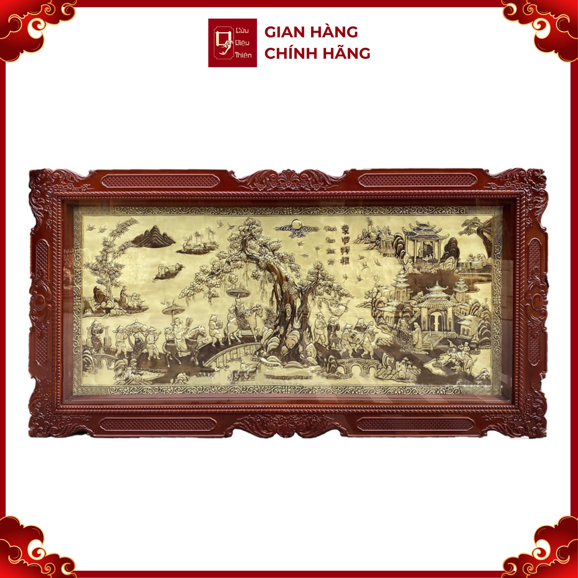 Tranh Vinh Quy Bái Tổ - Đồ Đồng Cao Cấp - Cửu Diệu Thiên - THN009