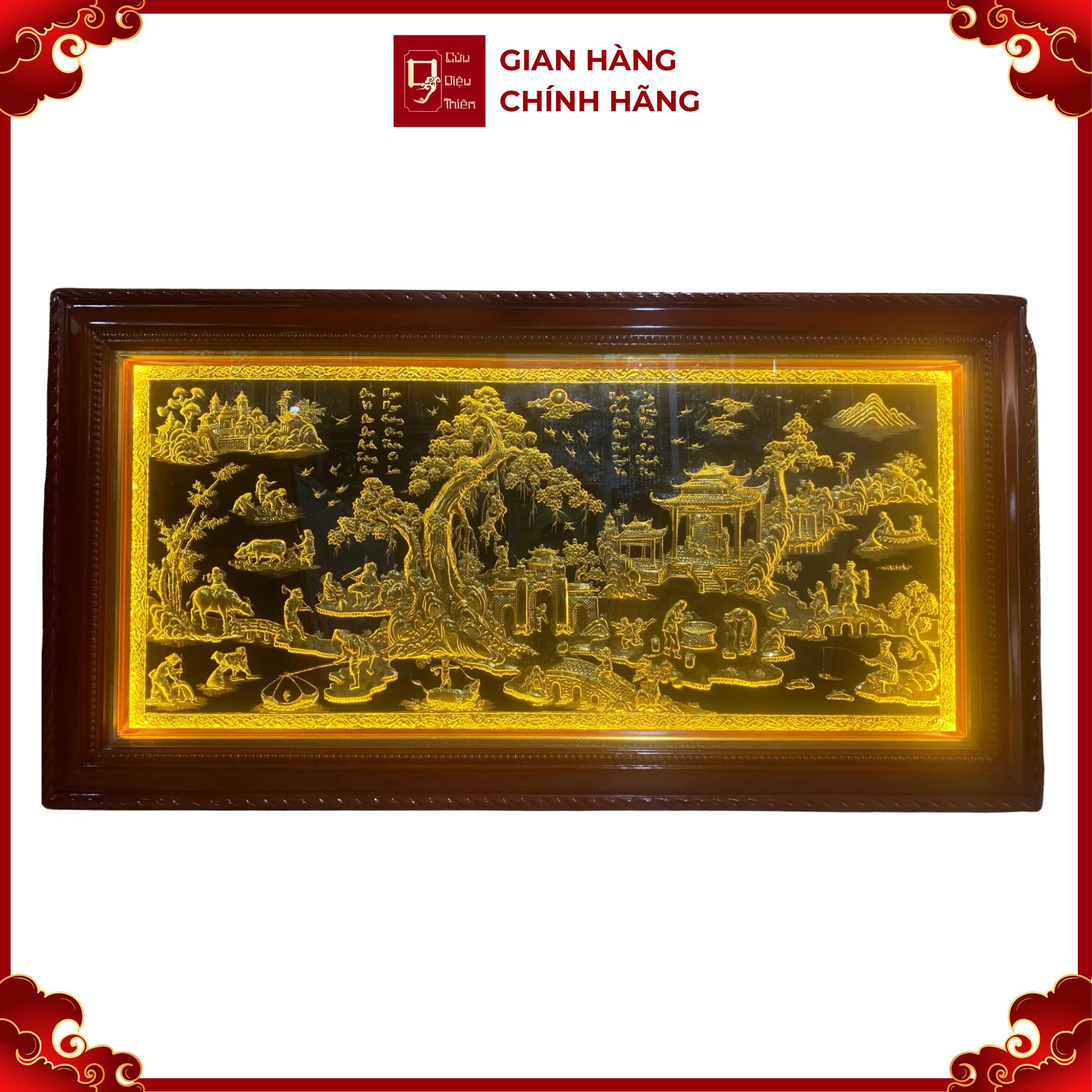 Tranh Đồng Quê - Đồ Đồng Cao Cấp - Cửu Diệu Thiên - THN404