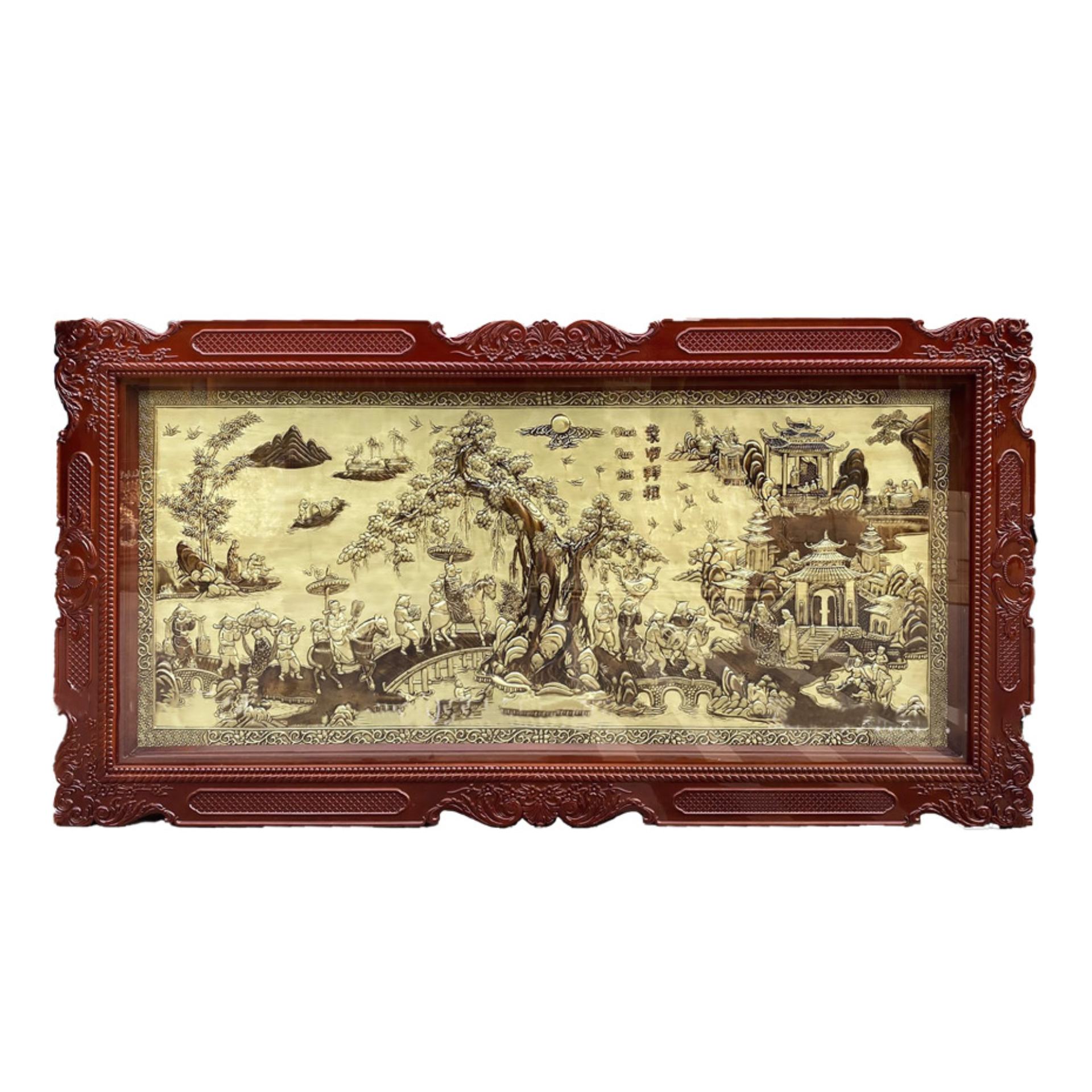Tranh Vinh Quy Bái Tổ - Đồ Đồng Cao Cấp - Cửu Diệu Thiên - THN009