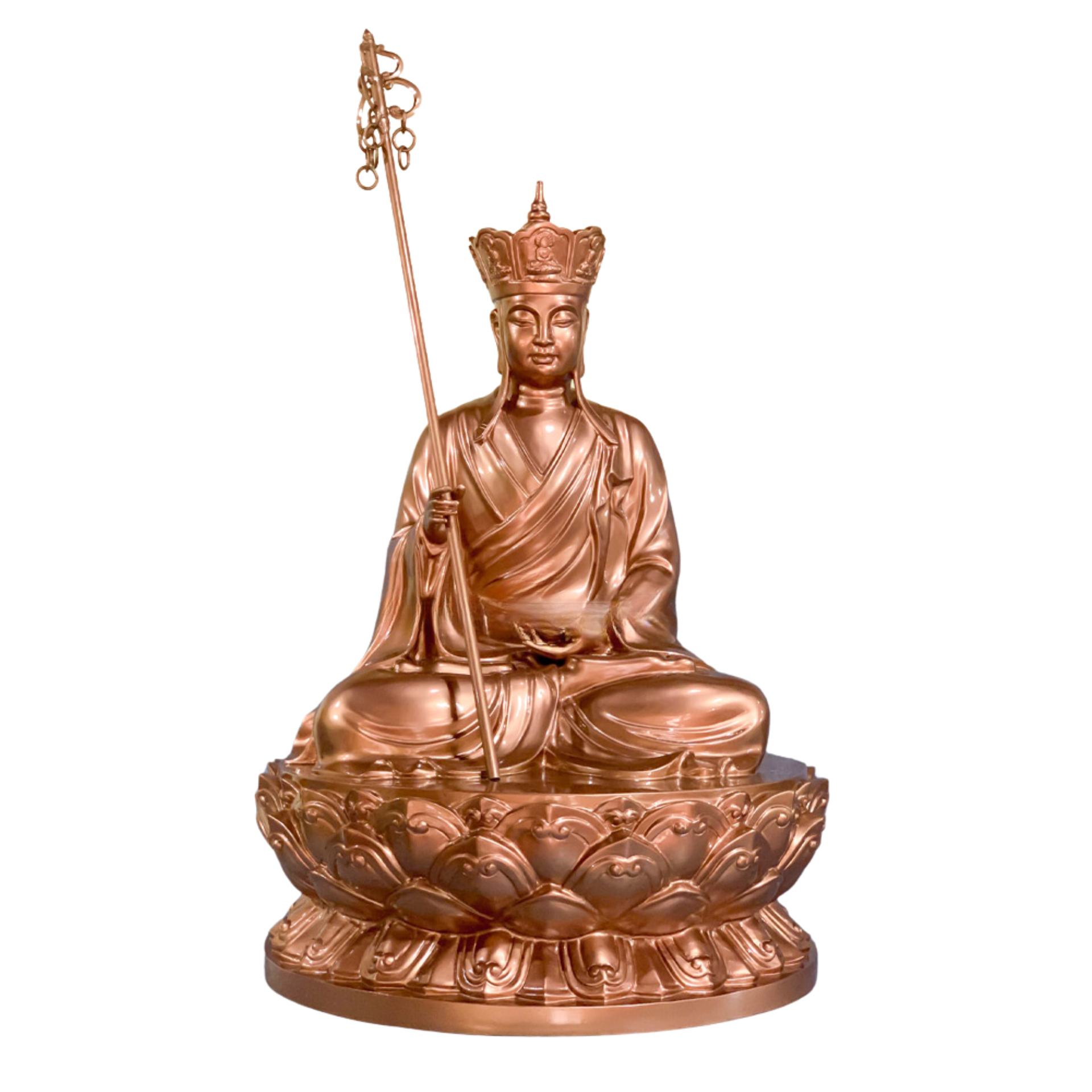 Tượng Địa Tạng Bồ Tát - Đồng Đỏ Cao Cấp - Cửu Diệu Thiên - THN049