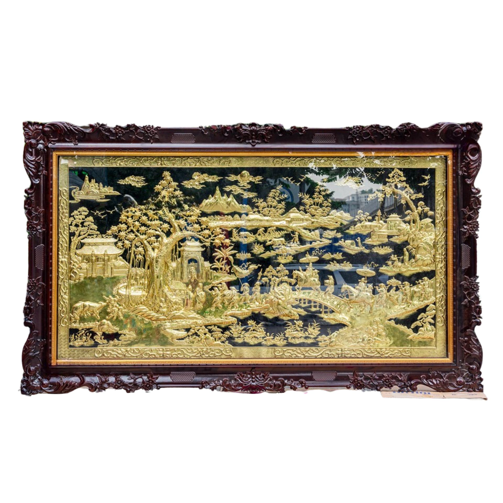 Tranh Vinh Quy Bái Tổ - Đồ Đồng Cao Cấp - Cửu Diệu Thiên - THN001