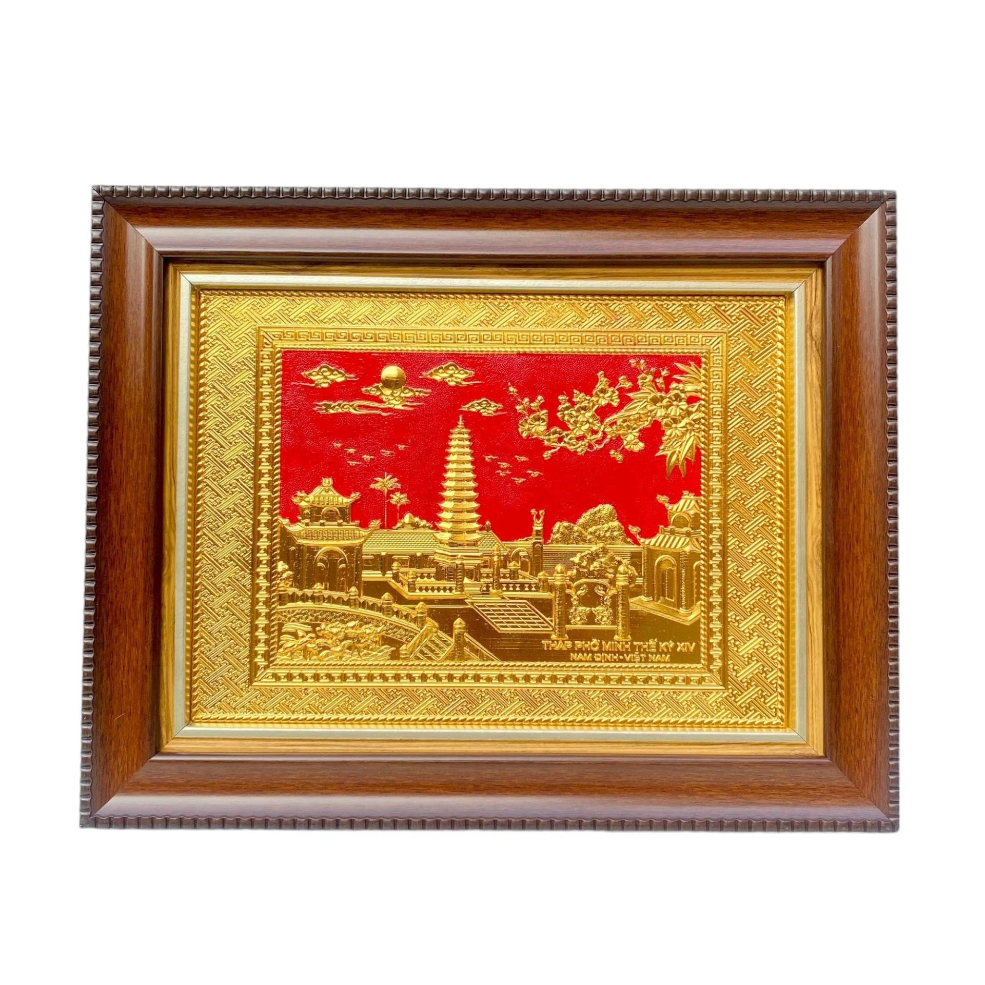 Tranh Đồng Tháp Phổ Minh Thế Kỉ XIV ( 28x34cm ) - Cửu Diệu Thiên -TP004