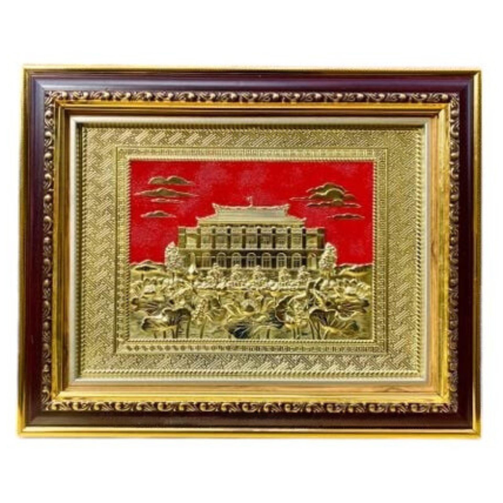 Tranh Đồng Bến Nhà Rồng - Bảo Tàng Hồ Chí Minh ( 28x34cm ) - Cửu Diệu Thiên - BR001