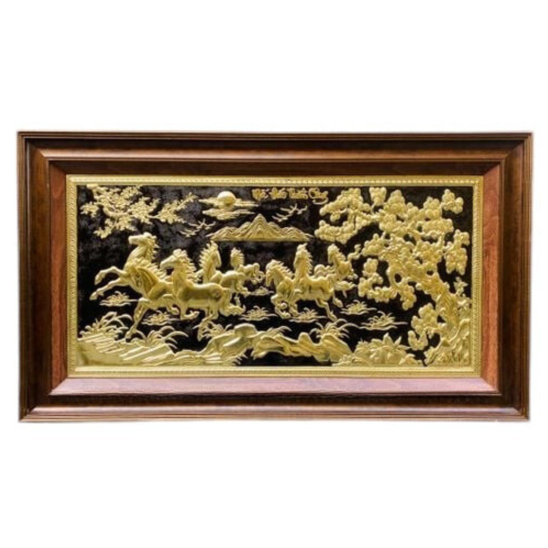 Tranh Đồng Mã Đáo Thành Công ( 55x95cm ) - Cửu Diệu Thiên - MD008