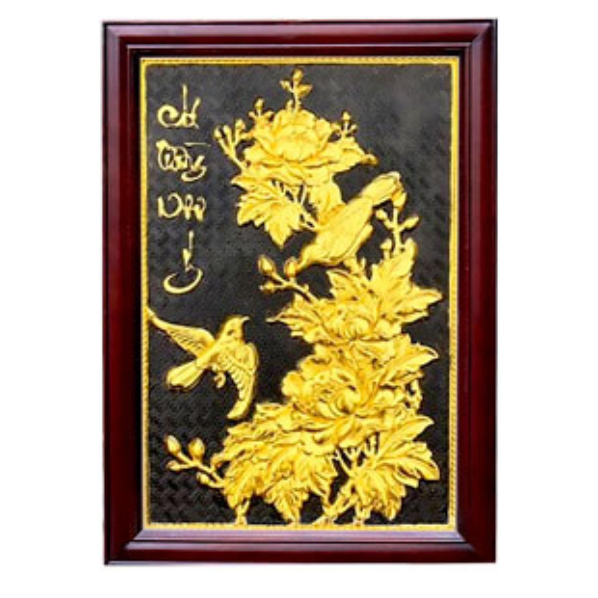 Tranh Công Mai - Đồ Đồng Cao Cấp - Cửu Diệu Thiên - THN395