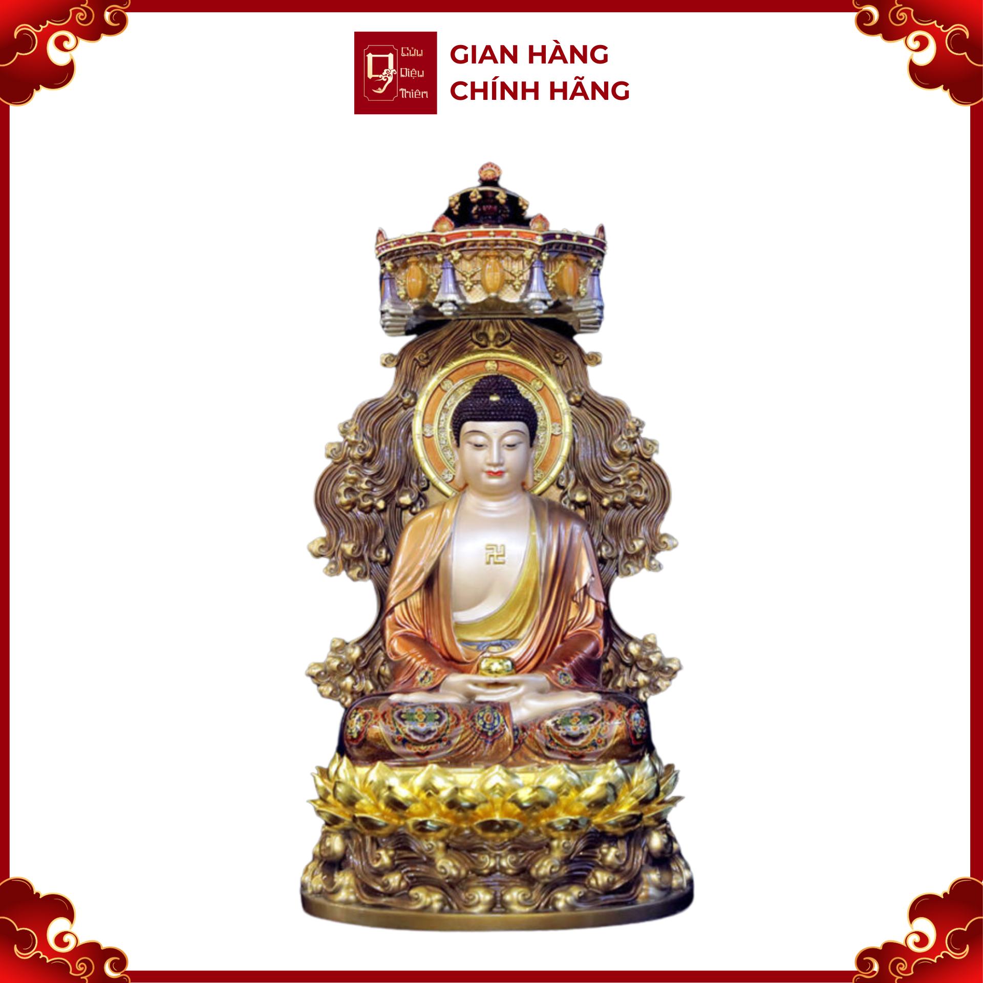 Tượng Phật Thích Ca - Đồ Đồng Cao Cấp  - Cửu Diệu Thiên - THN041