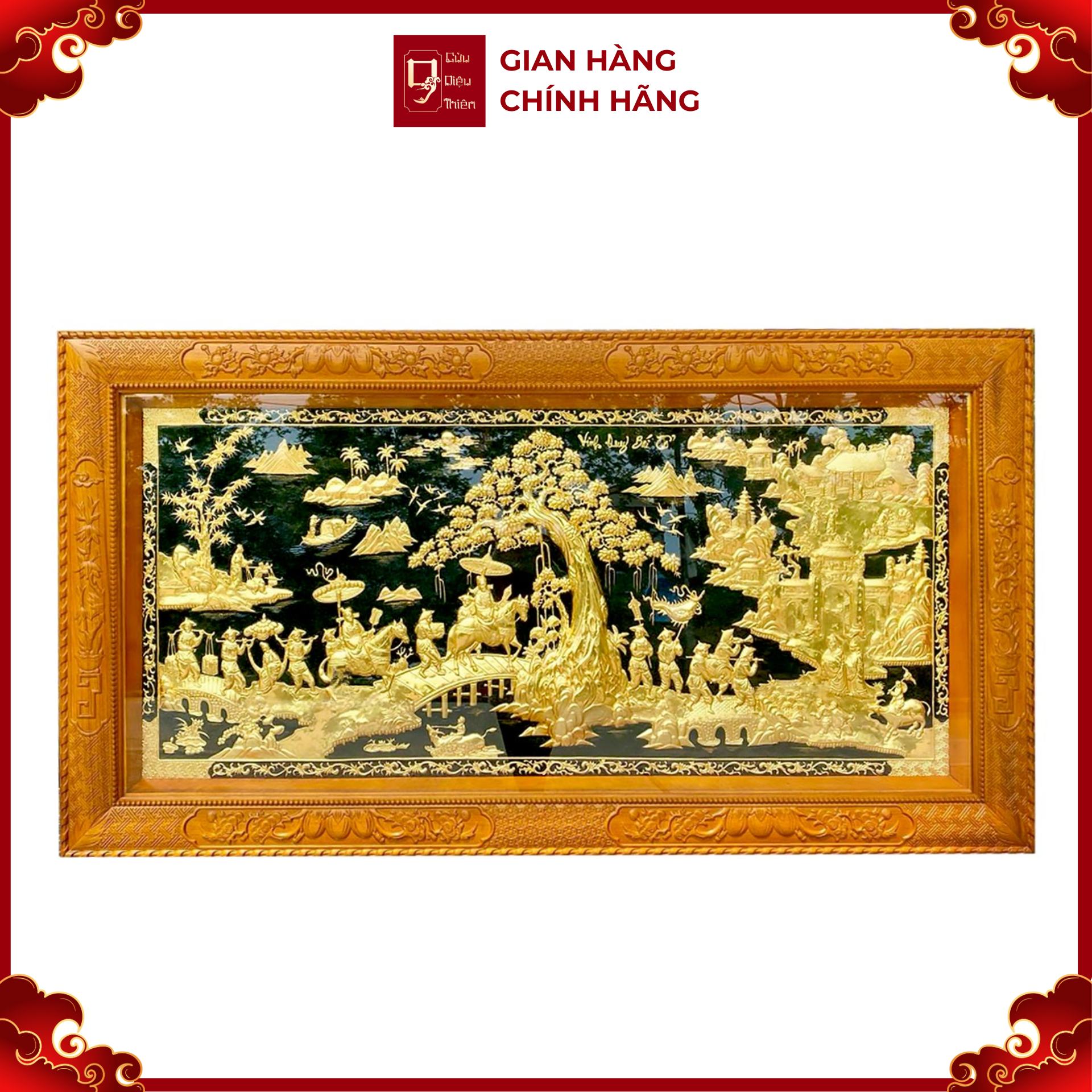 Tranh Vinh Quy Bái Tổ - Đồ Đồng Cao Cấp - Cửu Diệu Thiên - THN002