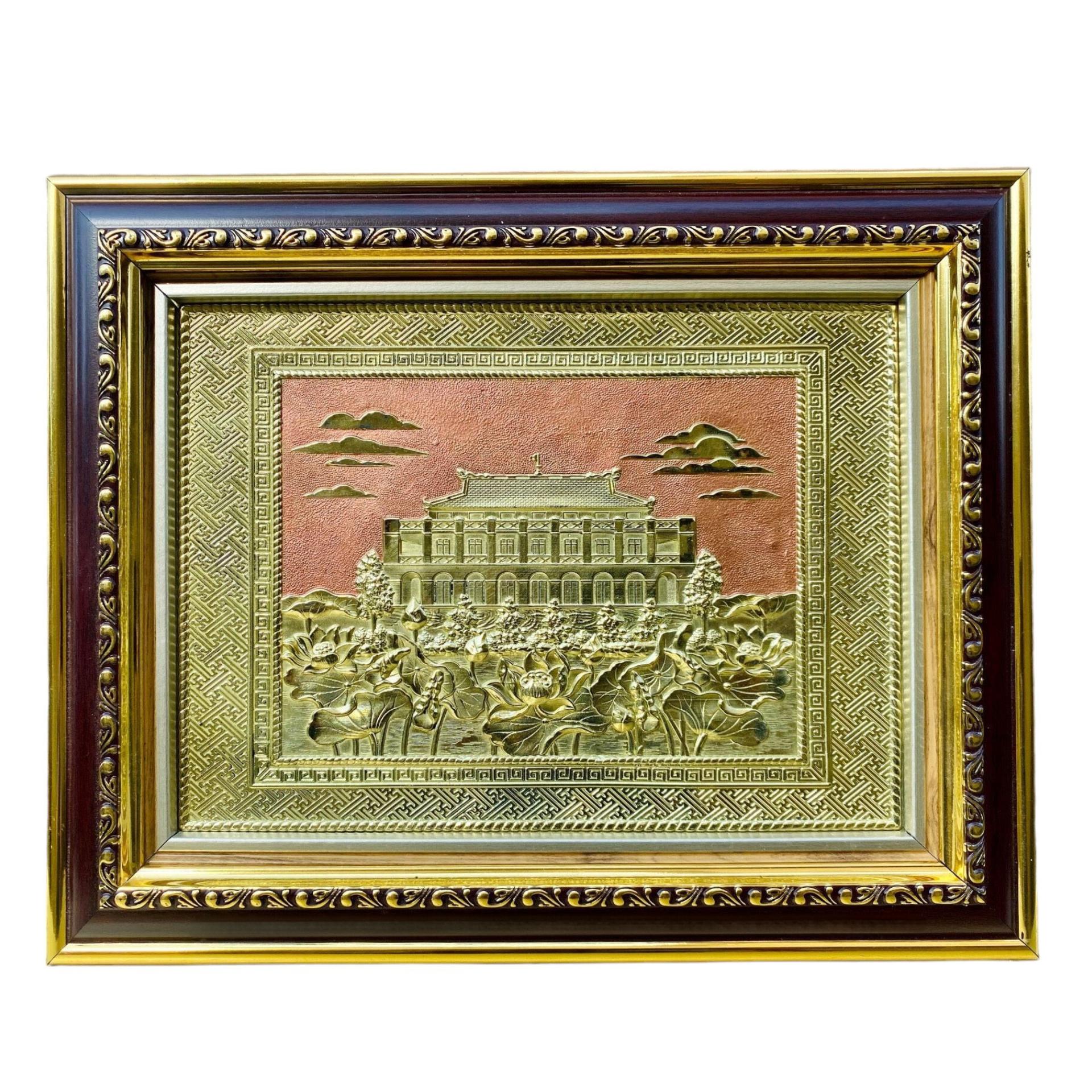 Tranh Đồng Bến Nhà Rồng - Bảo Tàng Hồ Chí Minh ( 28x34cm ) - Cửu Diệu Thiên - BR002