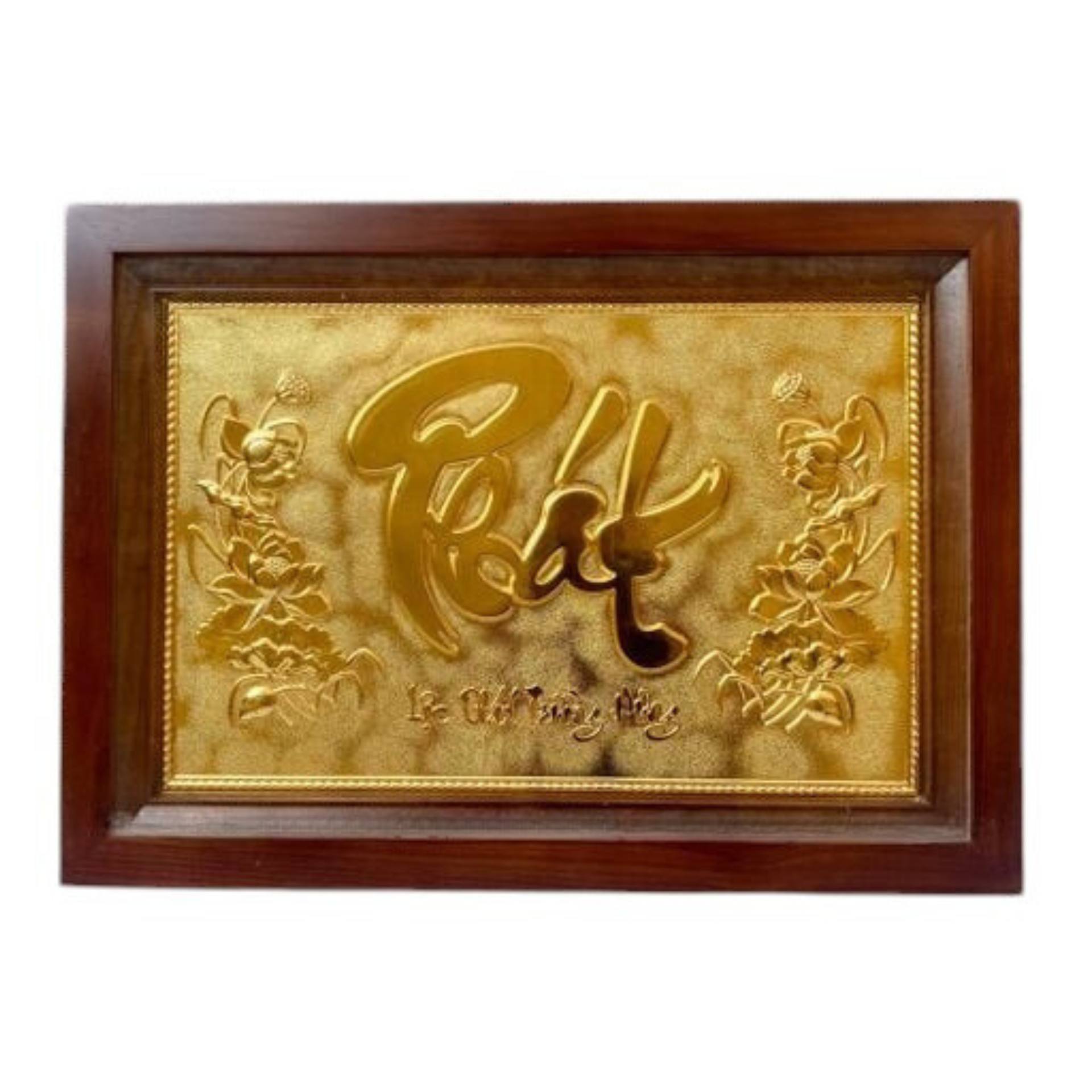 Tranh Đồng Chữ Phát , Mạ Vàng 24k ( 38x54cm ) - Cửu Diệu Thiên - PC002
