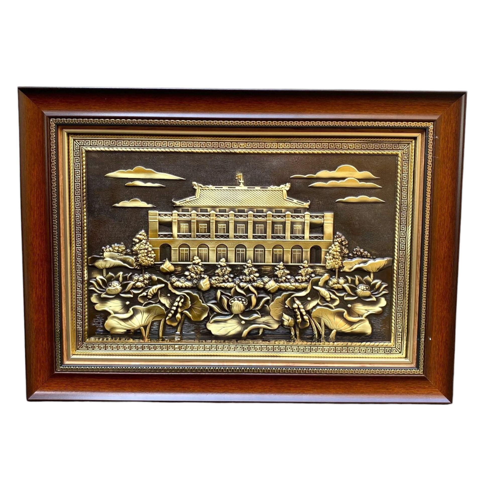 Tranh Đồng Bến Nhà Rồng - Bảo Tàng Hồ Chí Minh ( 40x55cm ) - Cửu Diệu Thiên - BR006