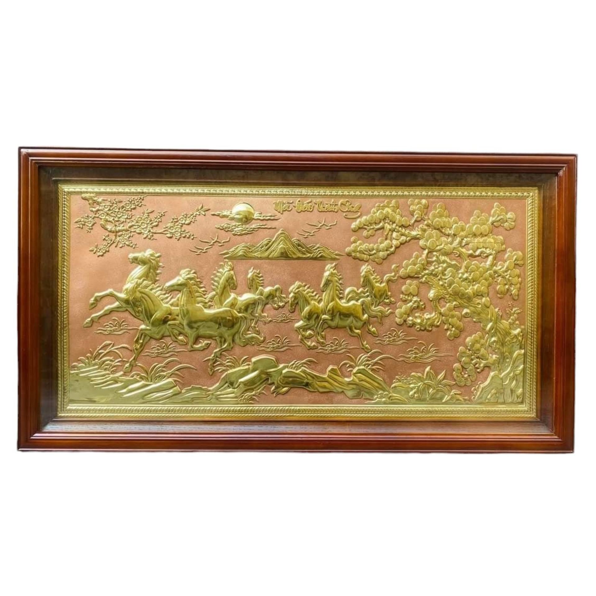 Tranh Đồng Mã Đáo Thành Công ( 50x90cm ) - Cửu Diệu Thiên - MD009