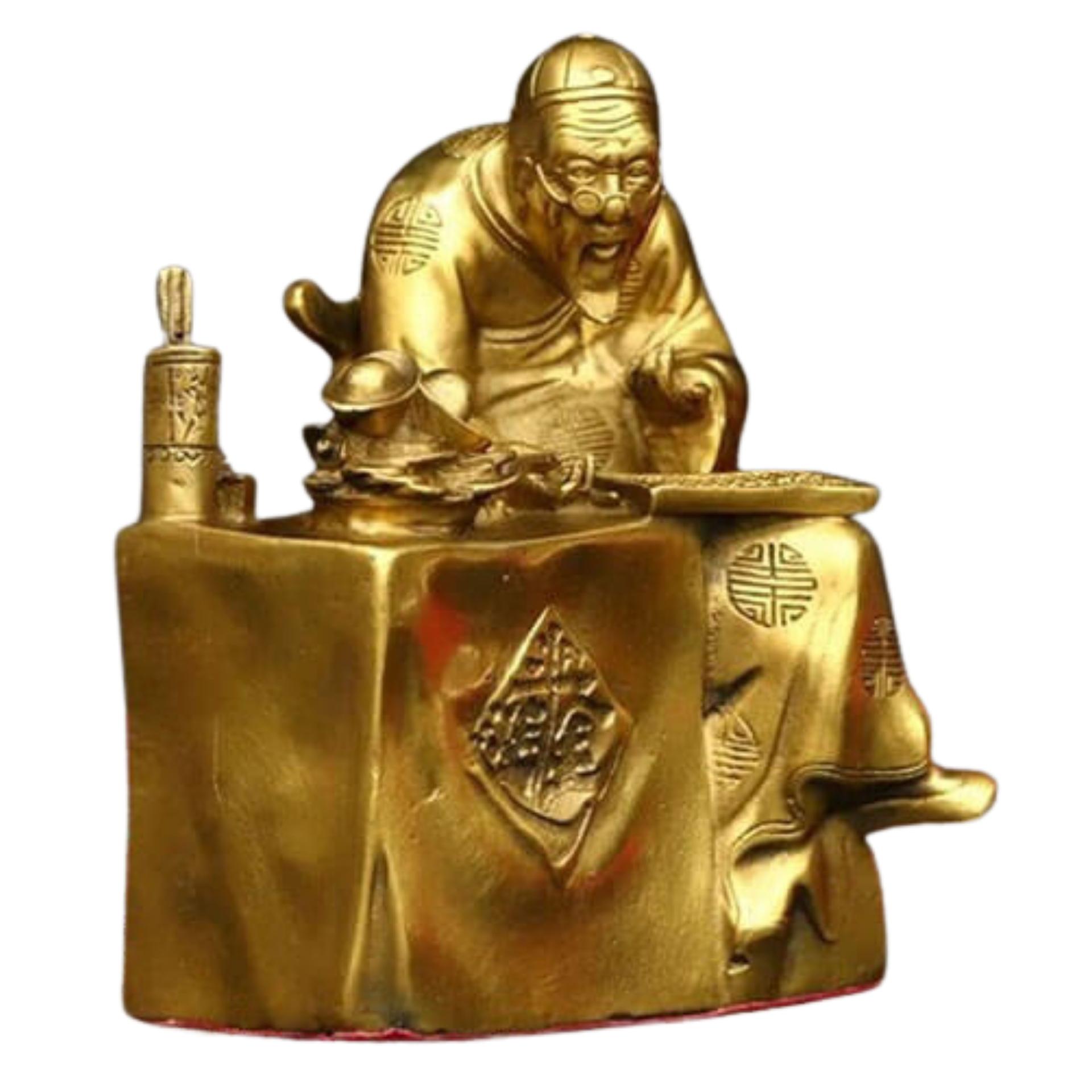 Tượng Ông Quản Gia - Đồ Đồng Cao Cấp - Cửu Diệu Thiên - THN102