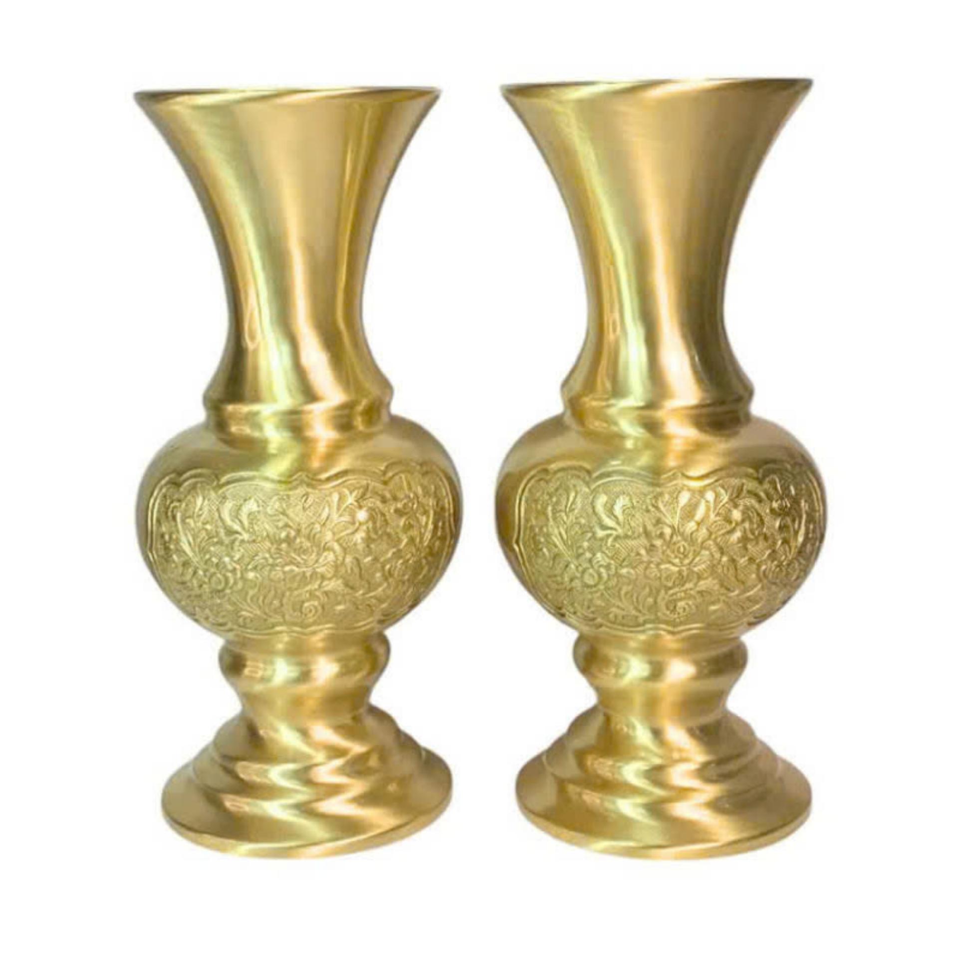 Bình Hoa Cúc - Đồ Đồng Cao Cấp - Cửu Diệu Thiên - FG003