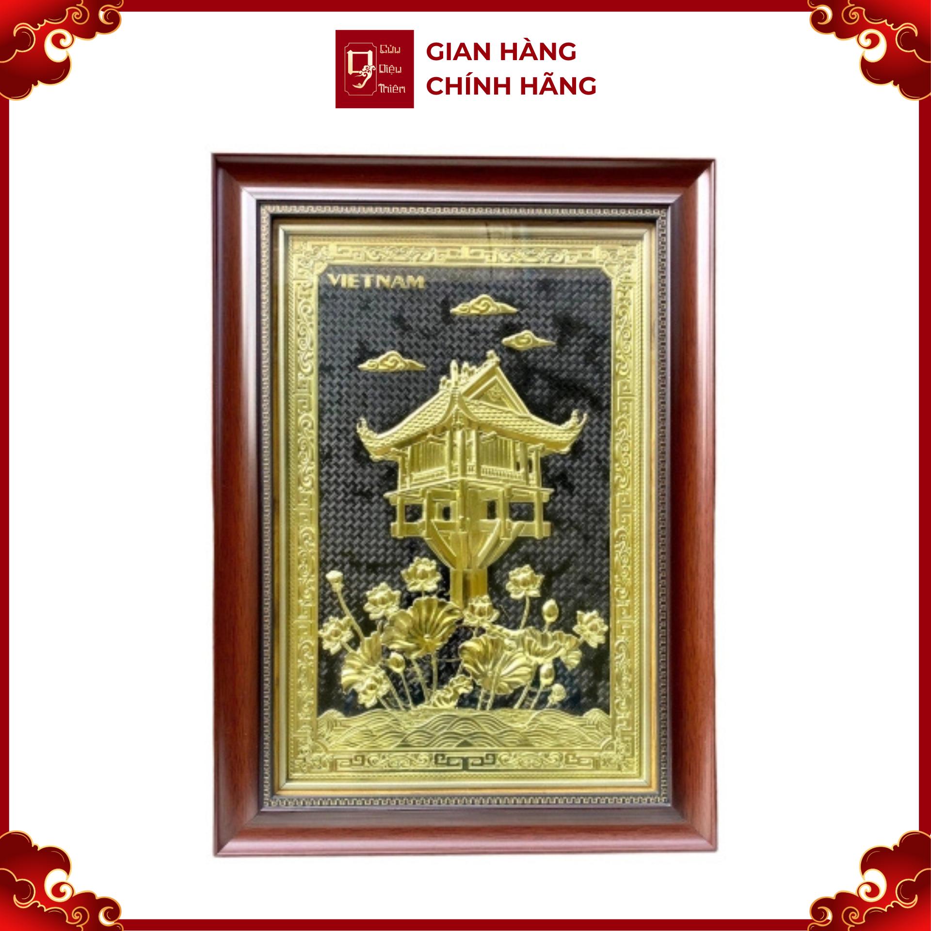 Tranh Đồng Chùa Một Cột ( 40x55cm ) - Cửu Diệu Thiên - MC0016