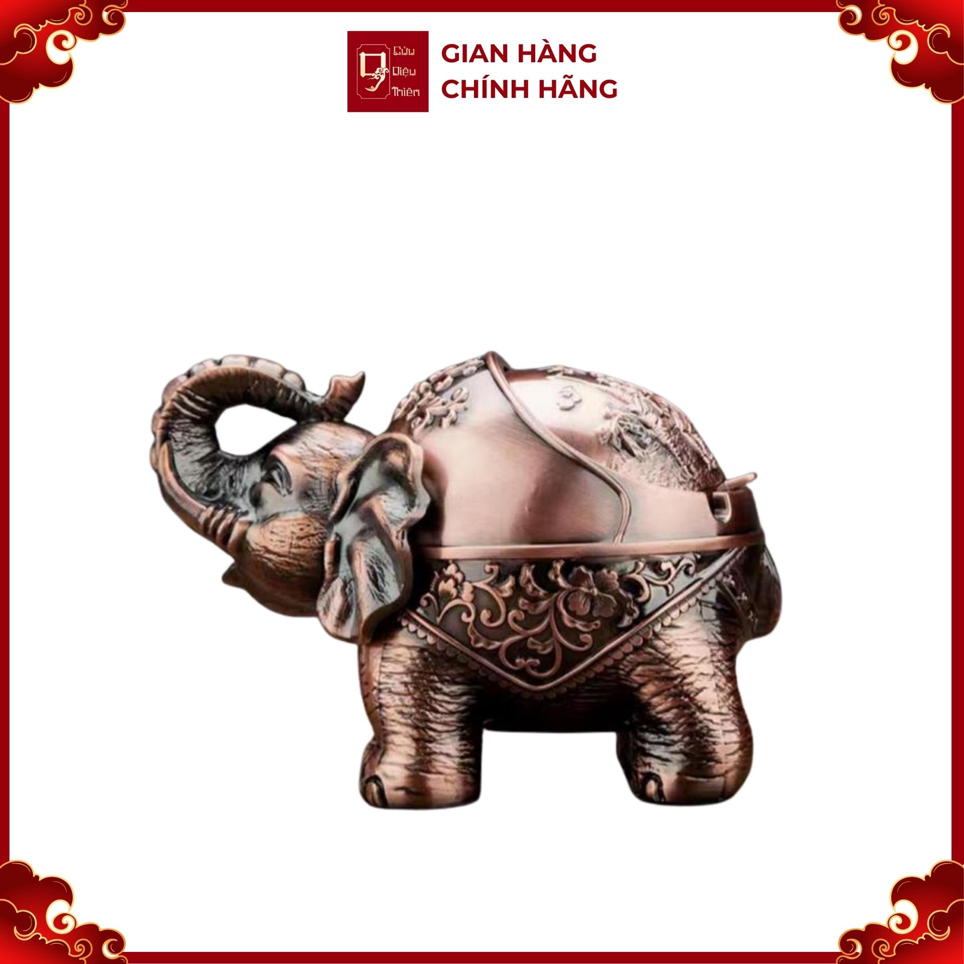 Gàn Tàn Thuốc Voi Ngũ Sắc - Đồ Đồng Cao Cấp - Cửu Diệu Thiên - THN139