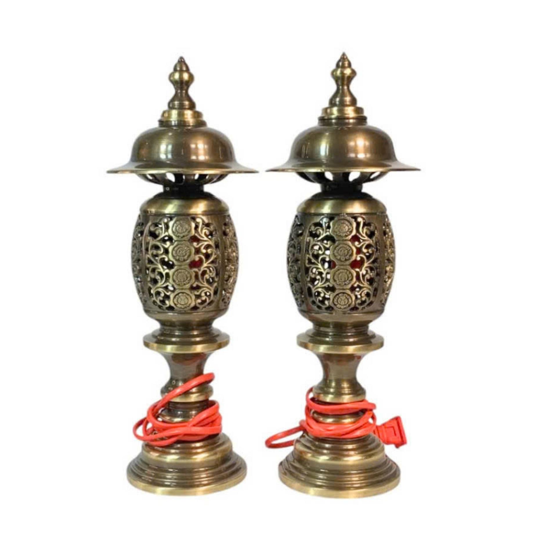Đèn Thờ Điện - Đồ Đồng Cao Cấp - Cửu Diệu Thiên - QT002