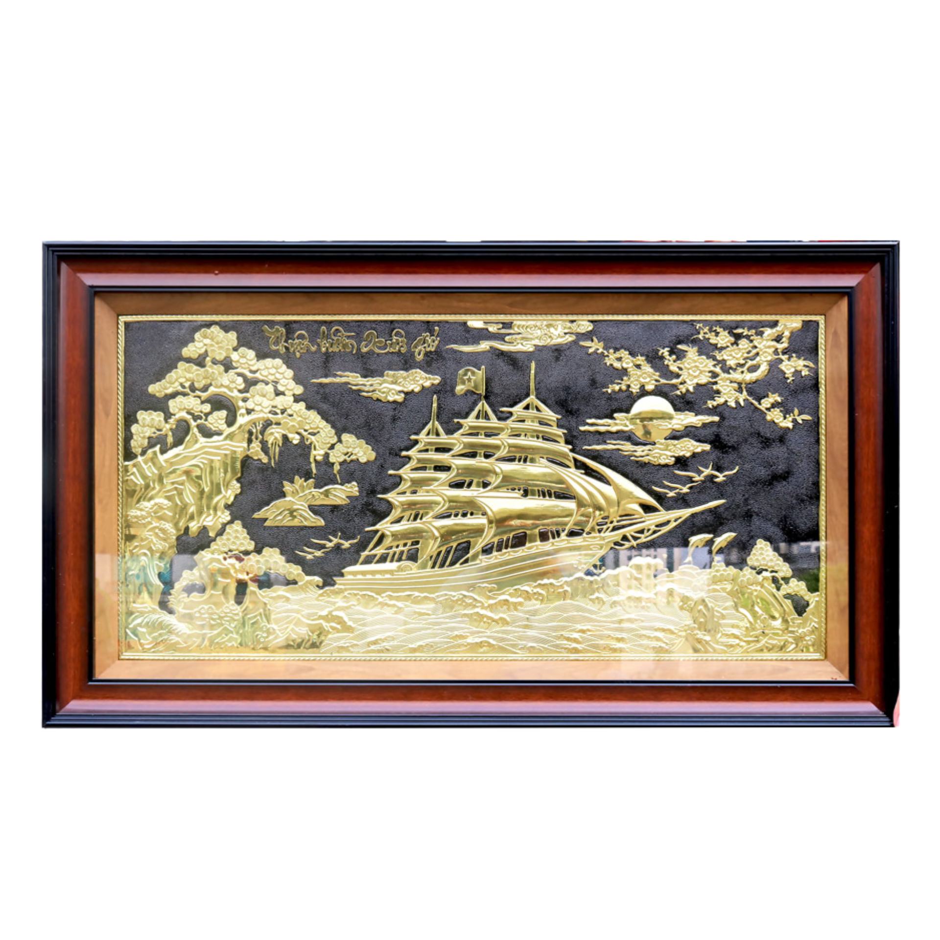 Tranh Thuận Buồm Xuôi Gió - Đồ Đồng Cao Cấp - Cửu Diệu Thiên - THN417