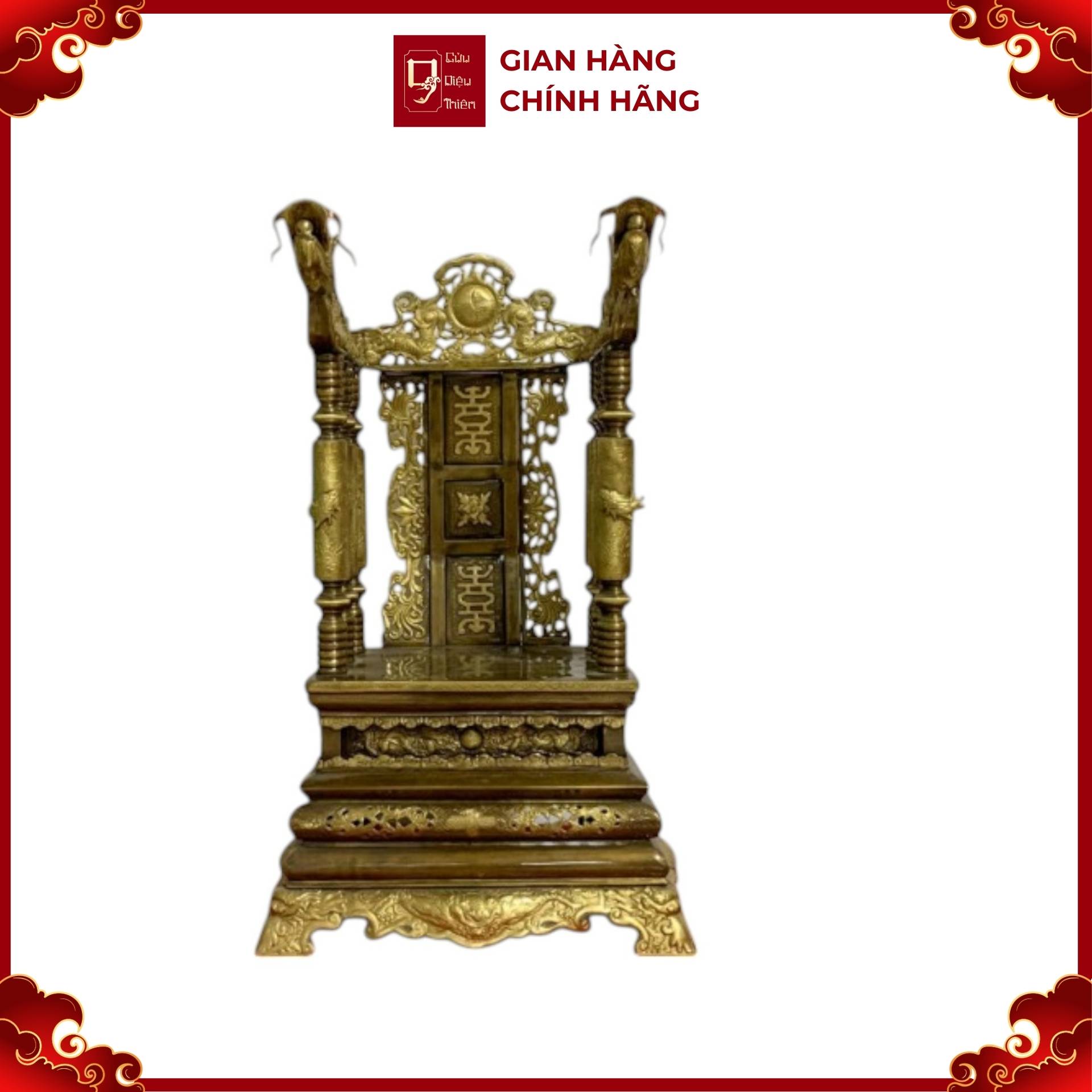 Ngài Thờ Đặt Gia Tiên - Đồ Đồng Cao Cấp - Cửu Diệu Thiên - THN312
