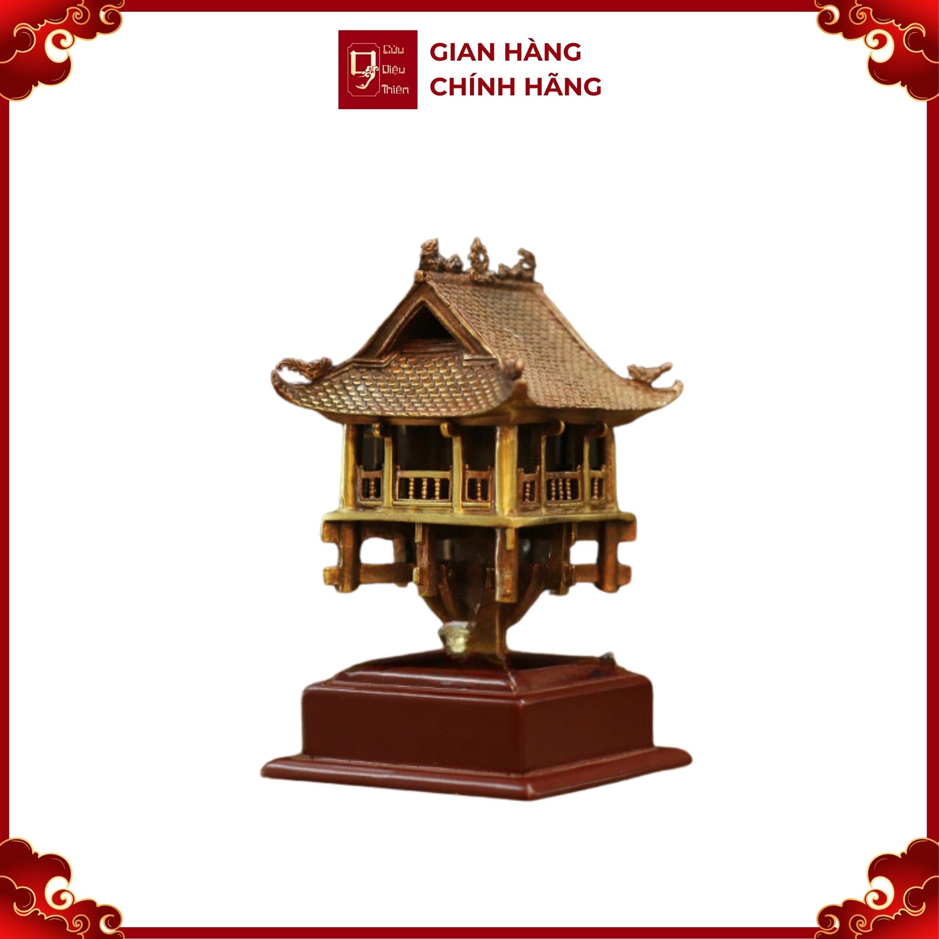 Mô Hình Chùa Một Cột - Đồ Đồng Cao Cấp - Cửu Diệu Thiên - THN141