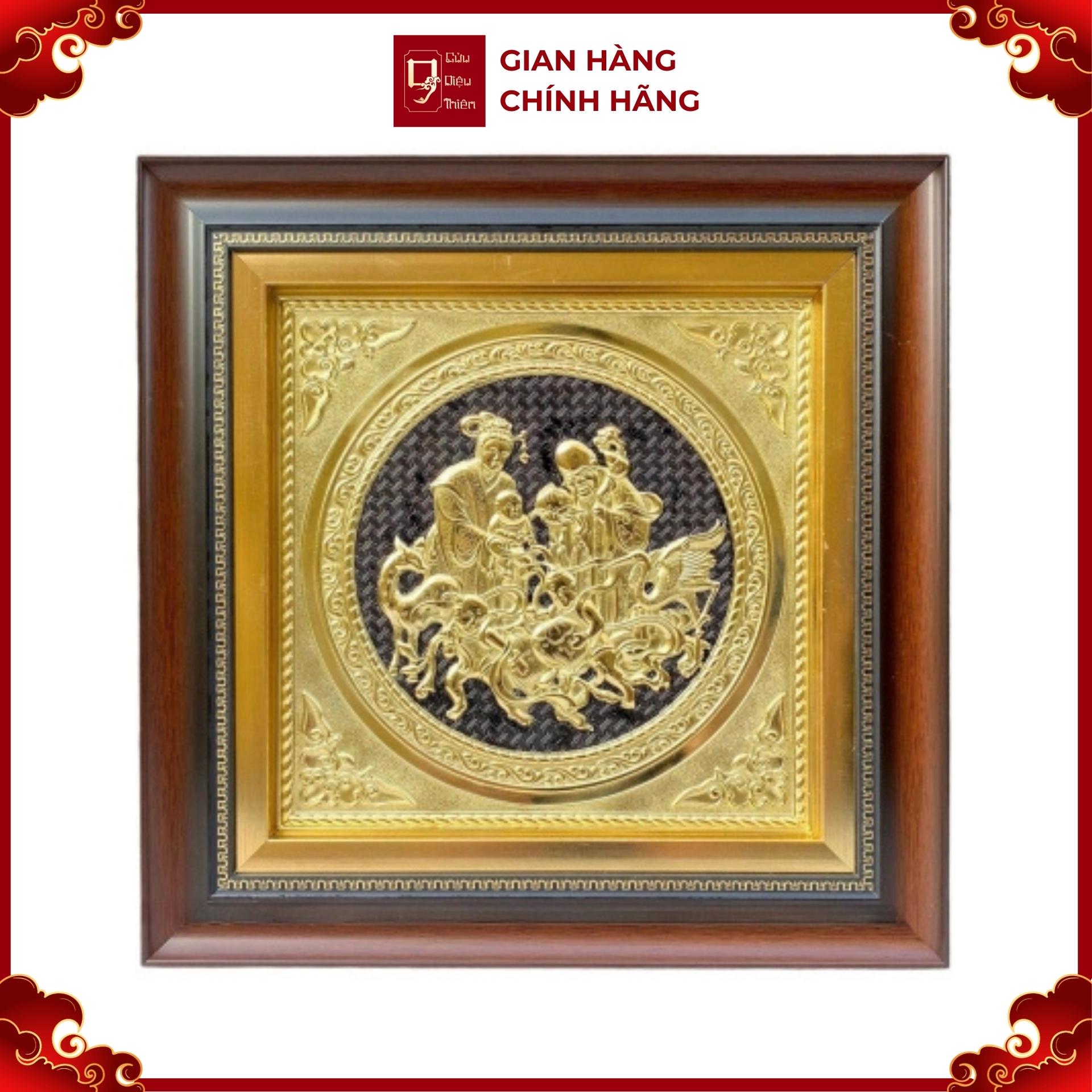 Tranh Đồng Mừng Thọ Ông Bà ( 42x42cm ) - Cửu Diệu Thiên - TB0011