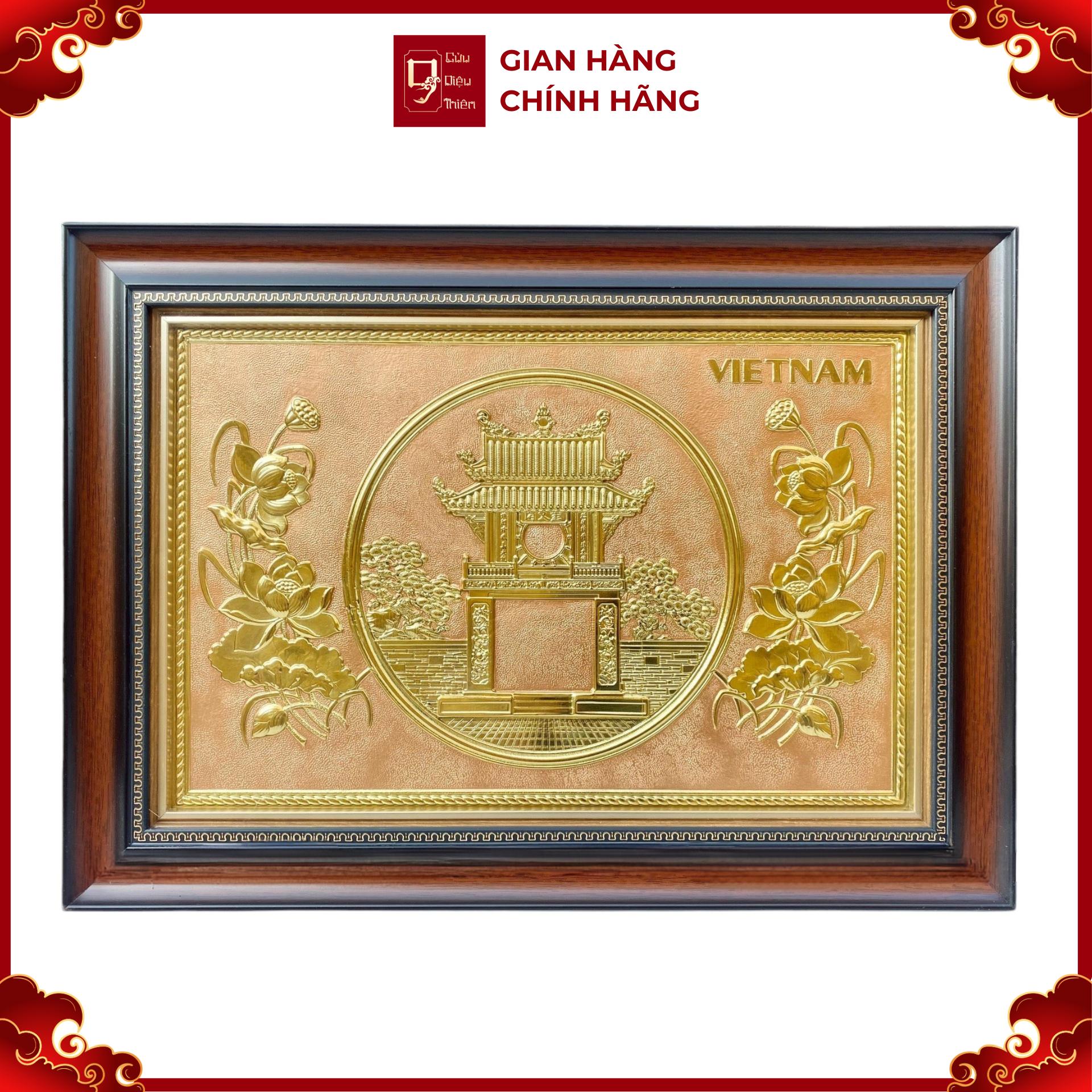 Tranh Đồng Khuê Văn Các ( 38x54cm ) - Cửu Diệu Thiên - THN268