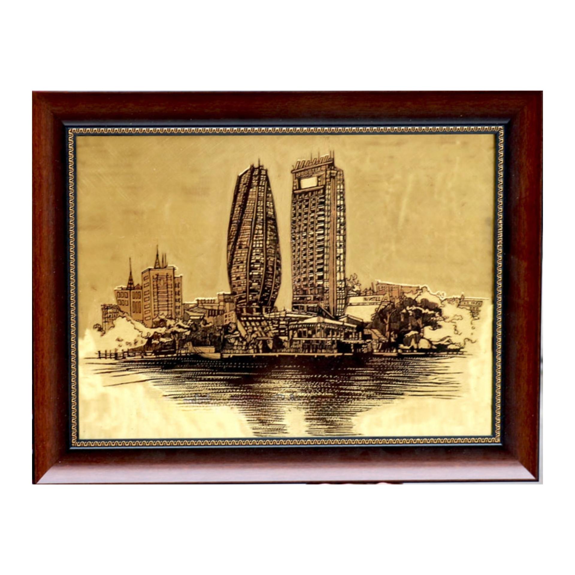 Tranh Đồng Bến Thuyền Đà Nẵng - Đồ Đồng Cao Cấp - Cửu Diệu Thiên - THN143