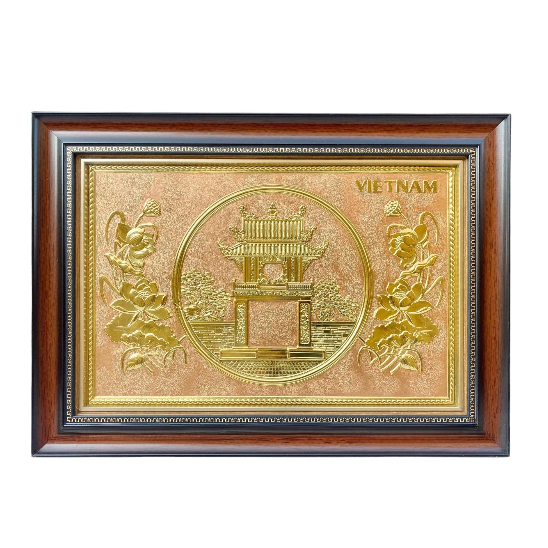 Tranh Đồng Khuê Văn Các ( 38x54cm ) - Cửu Diệu Thiên - THN268