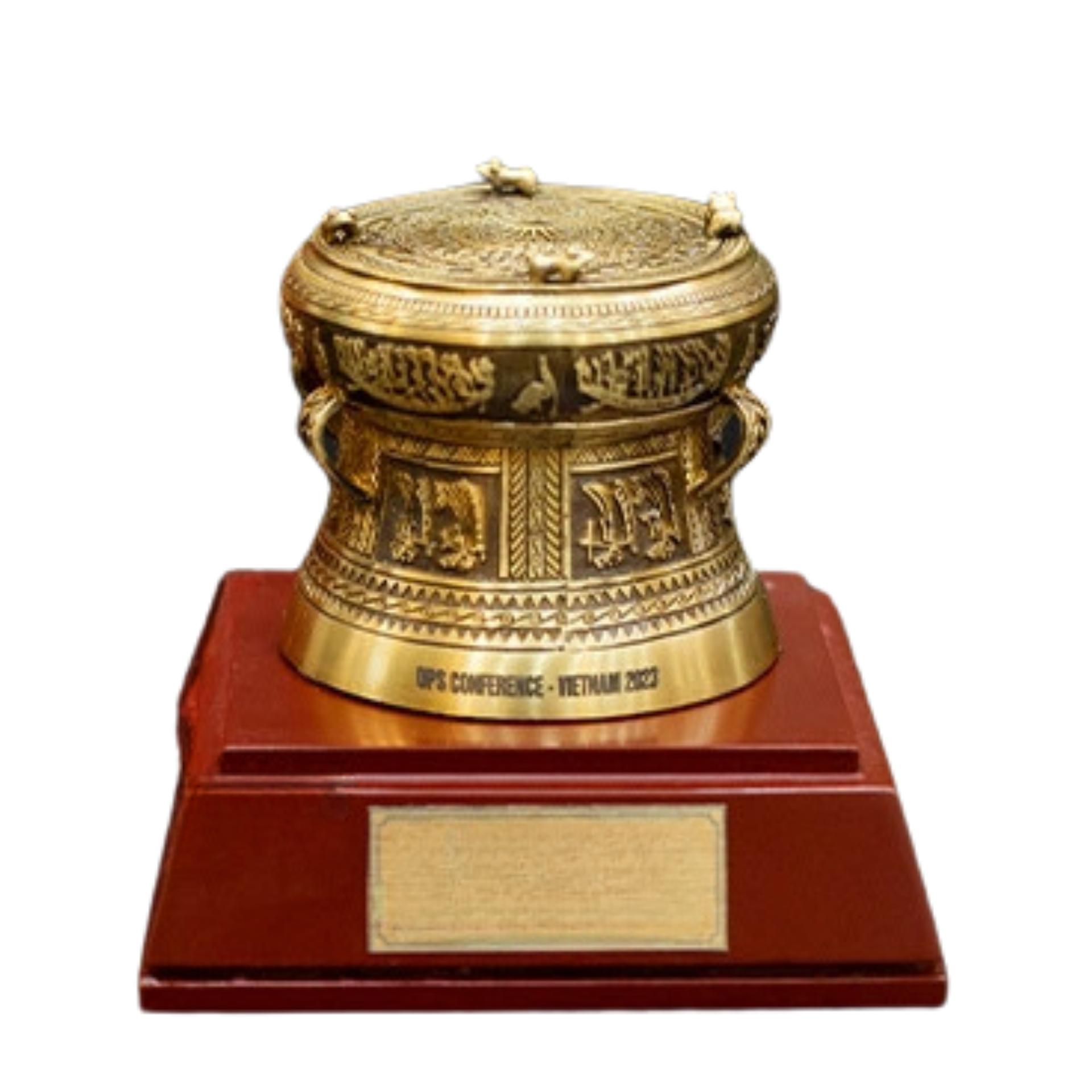 Mô Hình Trống Đồng - Đồ Đồng Cao Cấp - Cửu Diệu Thiên - THN144