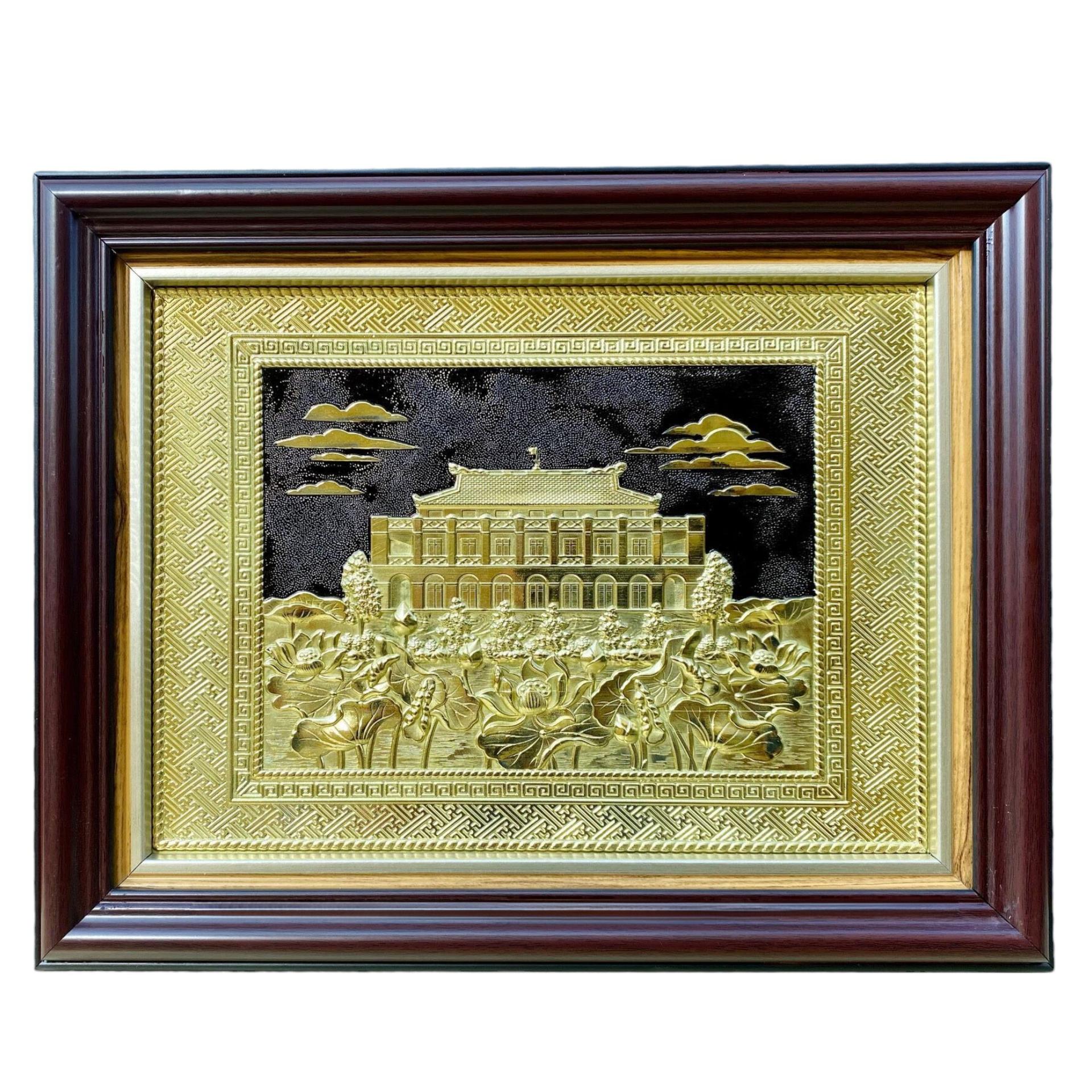 Tranh Đồng Bến Nhà Rồng - Bảo Tàng Hồ Chí Minh ( 28x34cm ) - Cửu Diệu Thiên - BR003