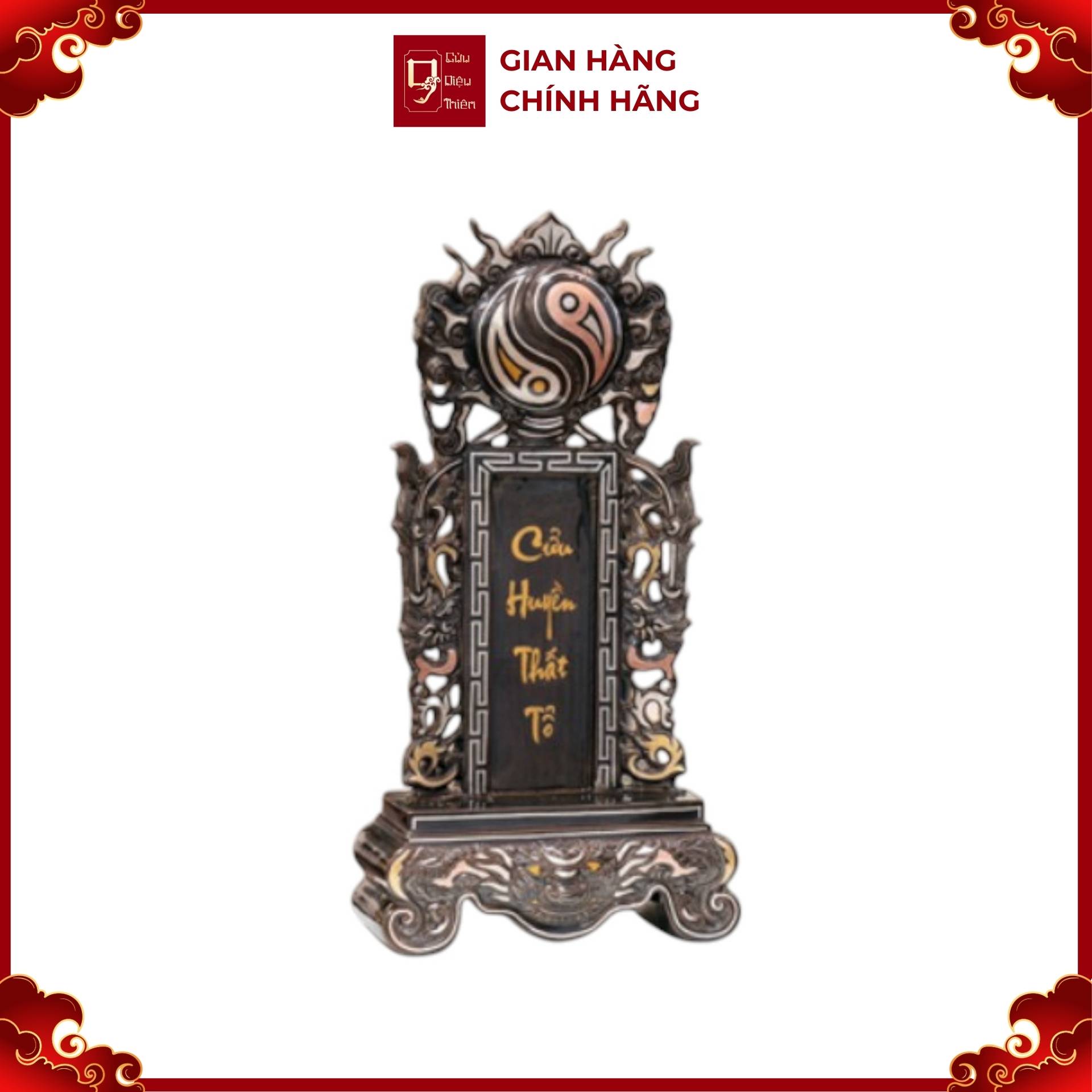 Bài Vị Gia Tiên - Đồ Đồng Cao Cấp - Cửu Diệu Thiên - THN317