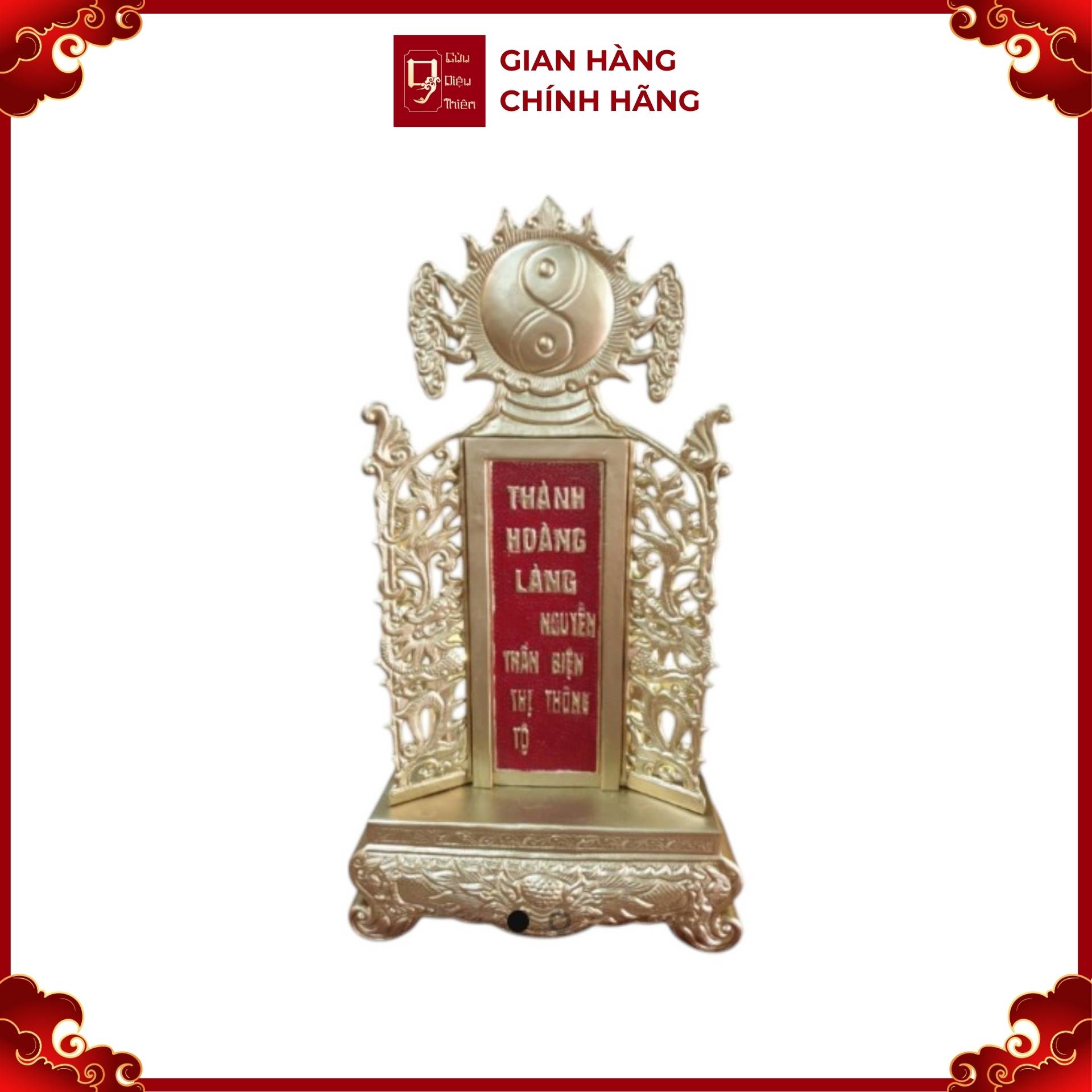 Bài Vị Gia Tiên - Đồ Đồng Cao Cấp - Cửu Diệu Thiên - THN319