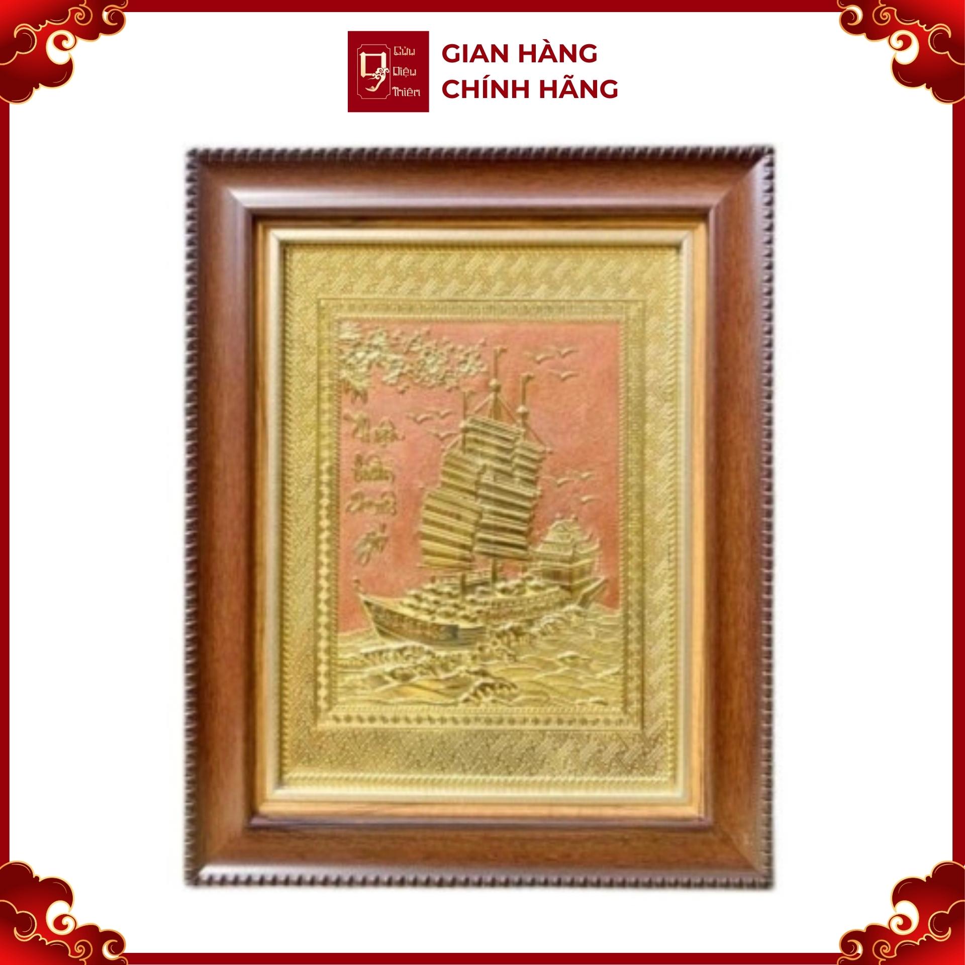 Tranh Đồng Thuận Buồm Xuôi Gió ( 28x38cm ) - Cửu Diệu Thiên - TB004