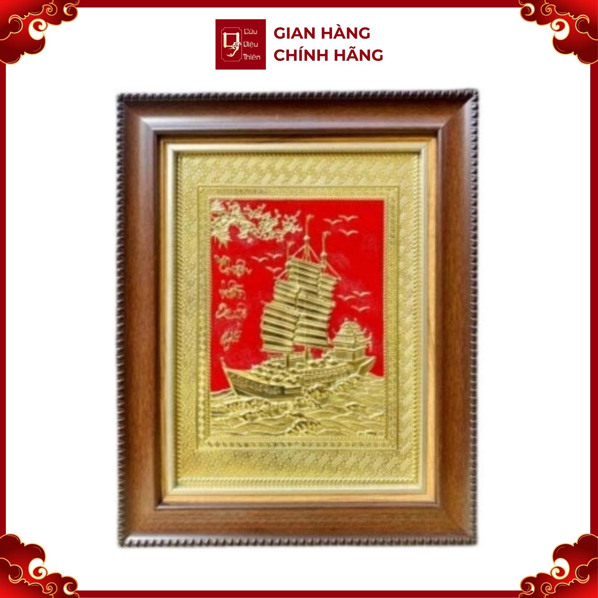 Tranh Đồng Thuận Buồm Xuôi Gió ( 28x38cm ) - Cửu Diệu Thiên - TB005
