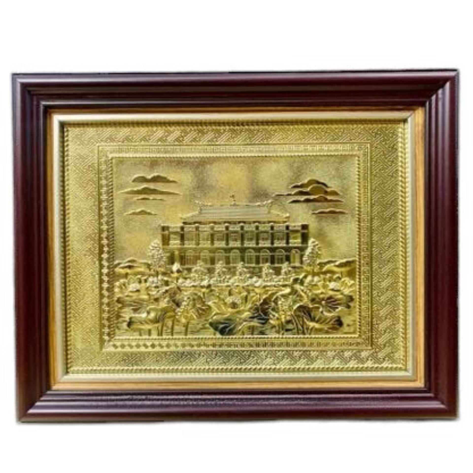 Tranh Đồng Bến Nhà Rồng - Bảo Tàng Hồ Chí Minh ( 28x34cm ) - Cửu Diệu Thiên - BR004