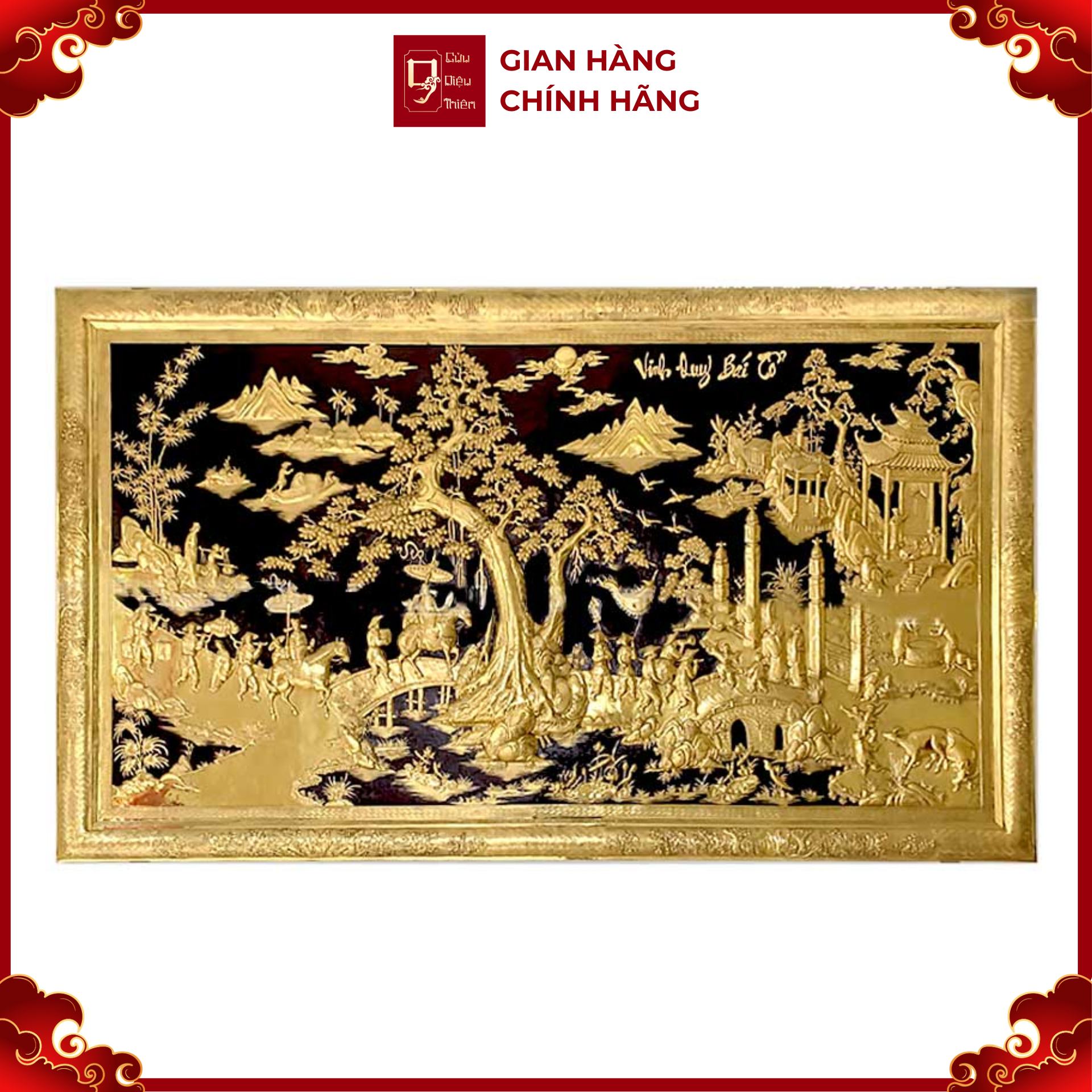 Tranh Vinh Quy Bái Tổ - Đồ Đồng Cao Cấp - Cửu Diệu Thiên - THN005
