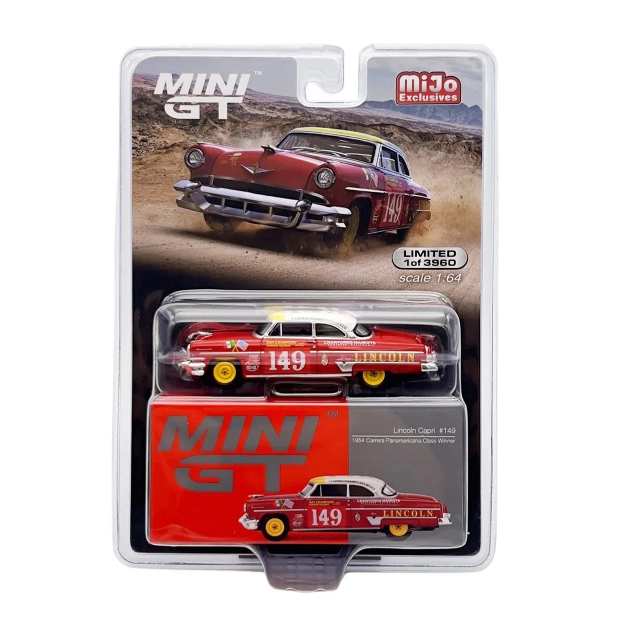 MiniGT Card Version MGT00611 Lincoln Capri 1954 Carrera Panamericana Class Winner149