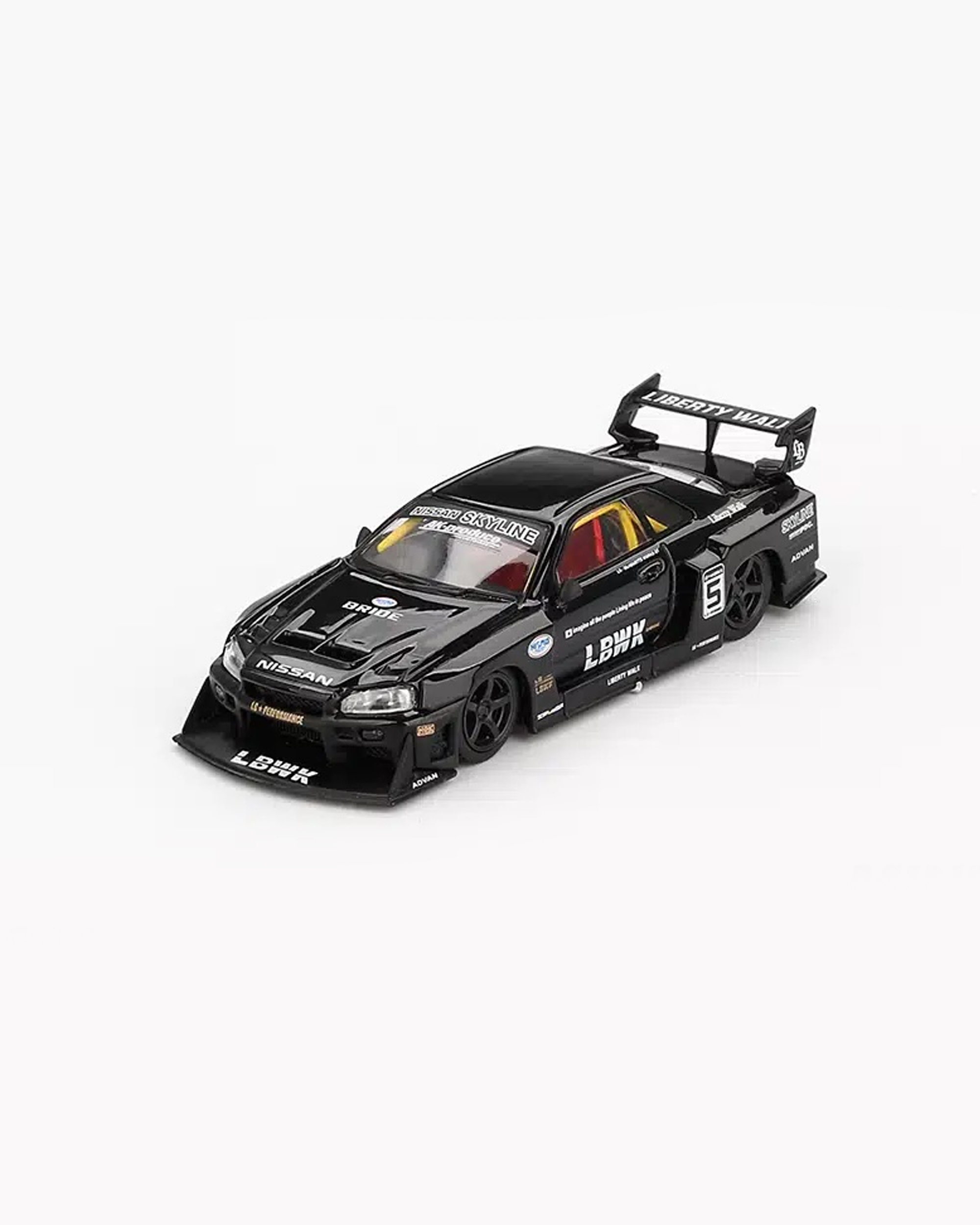Mini GT Card Version MGT00844 Nissan LB-ER34 Super Silhouette SKYLINE Black