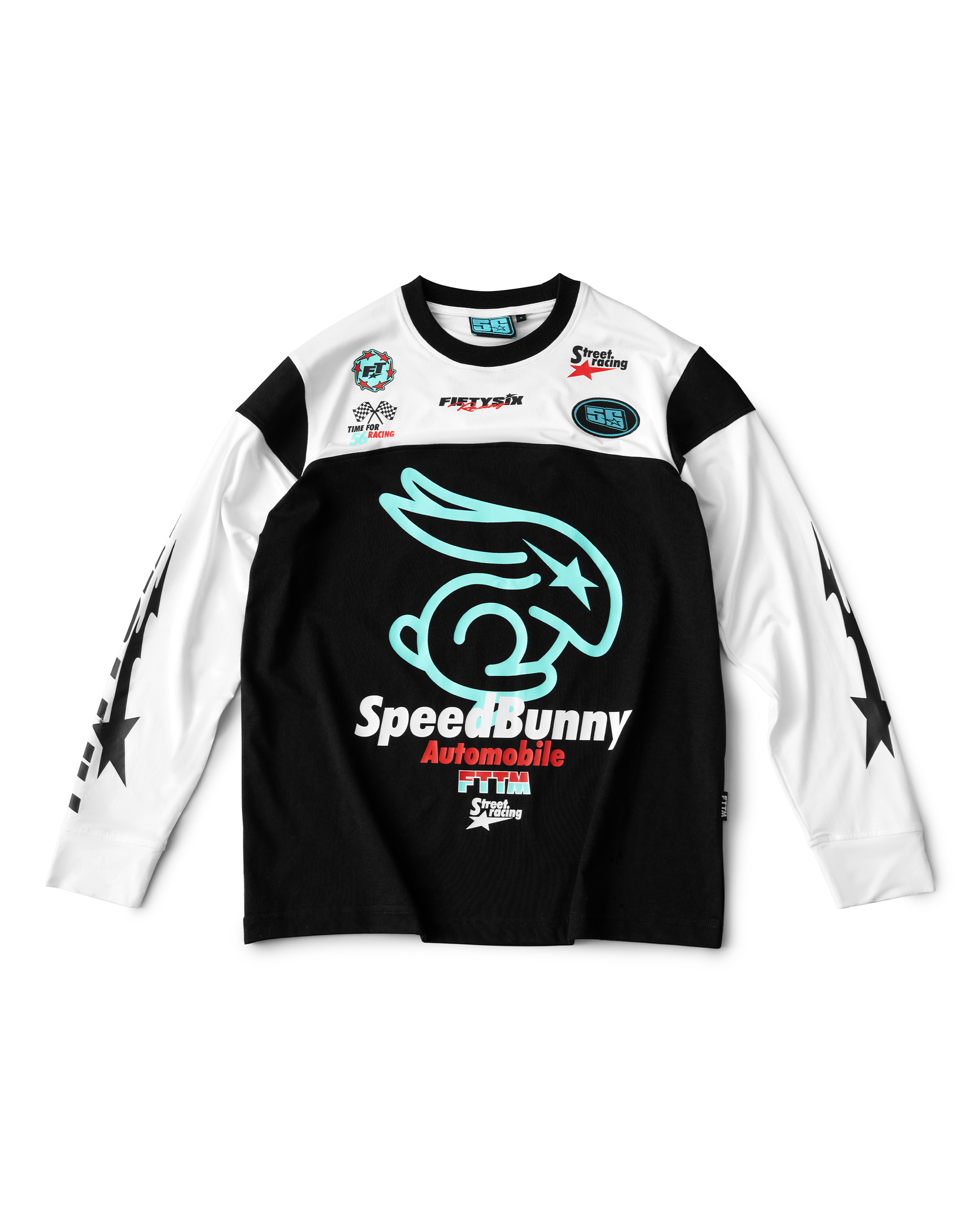 Racing Long Sleeve - White/Black