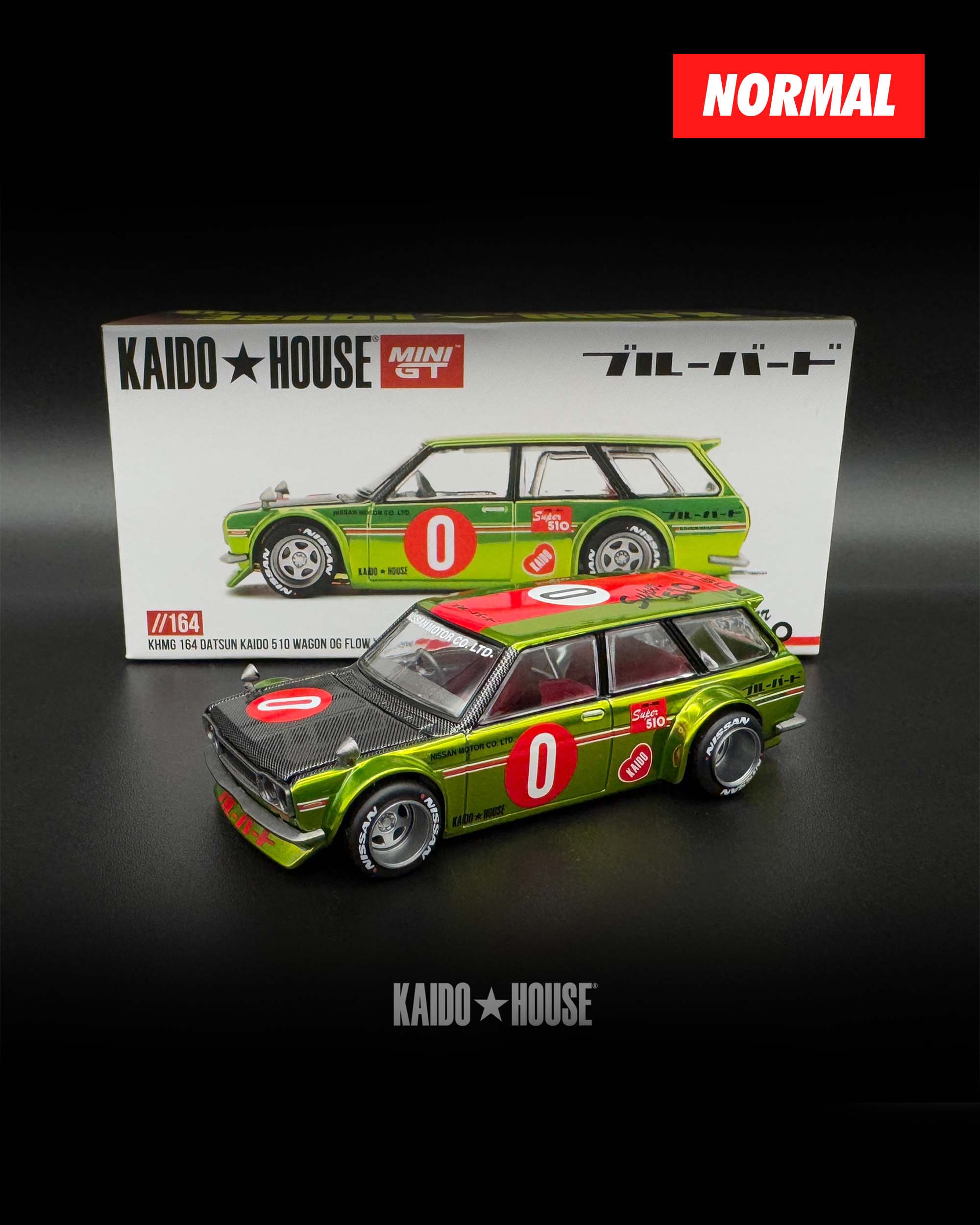 Kaido House KHMG164 Datsun 510 Wagon Kaido 0G Flo Yellow