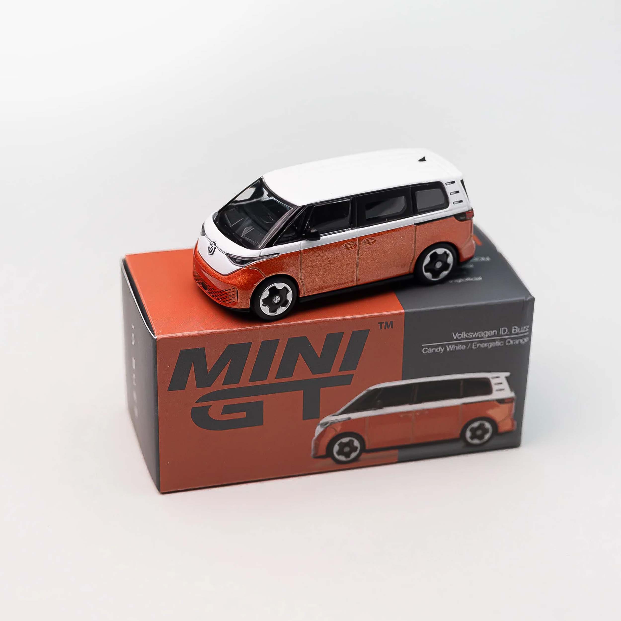 Mini GT Box Version MGT01061 Volkswagen ID.Buzz Candy White / Energetic Orange