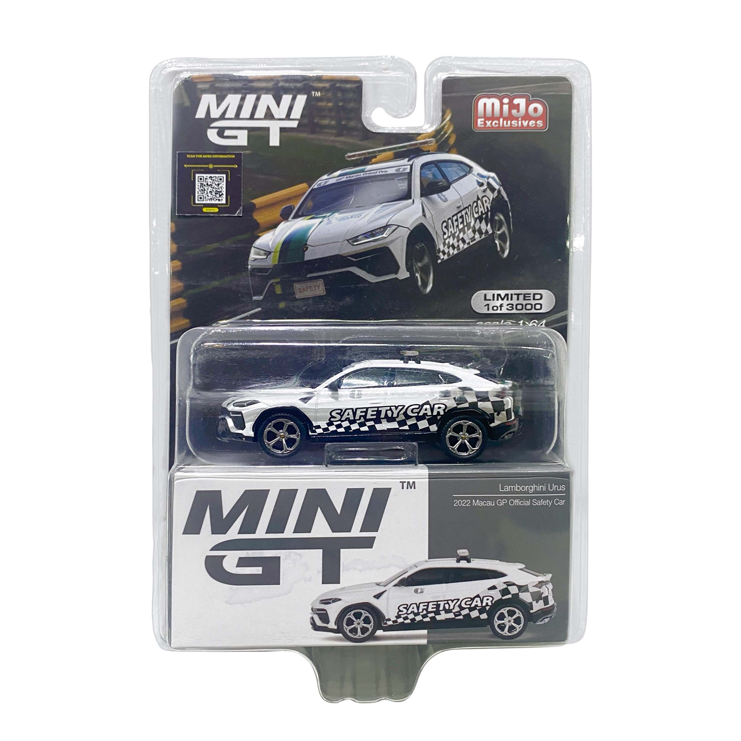 Mini GT Card Version MGT00591 Lamborghini Urus 2022 Macau GP Official Safety Car