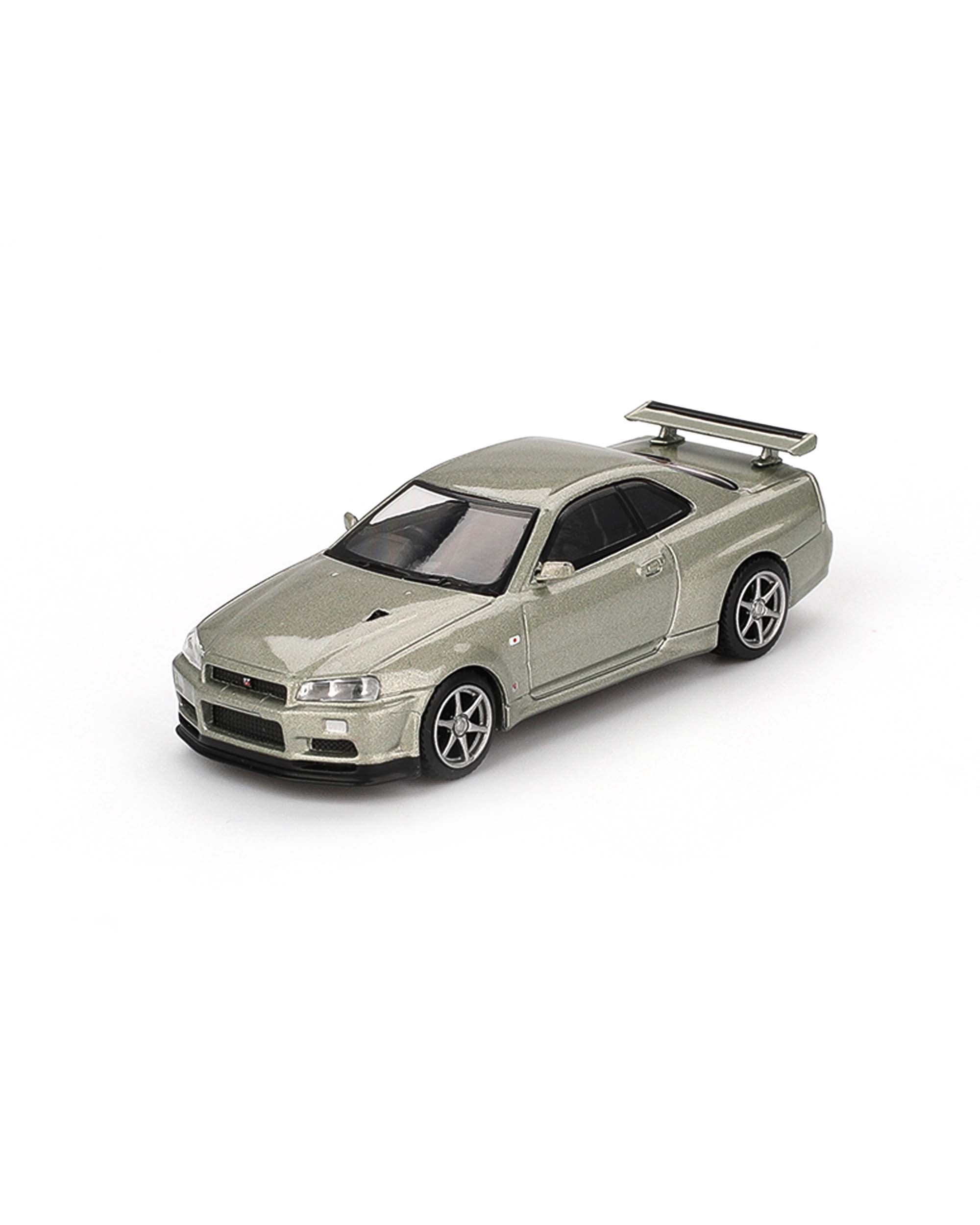 Mini GT Box Version MGT01003 Nissan Skyline GT-R (R34) V-Spec II Nür Millenium Jade